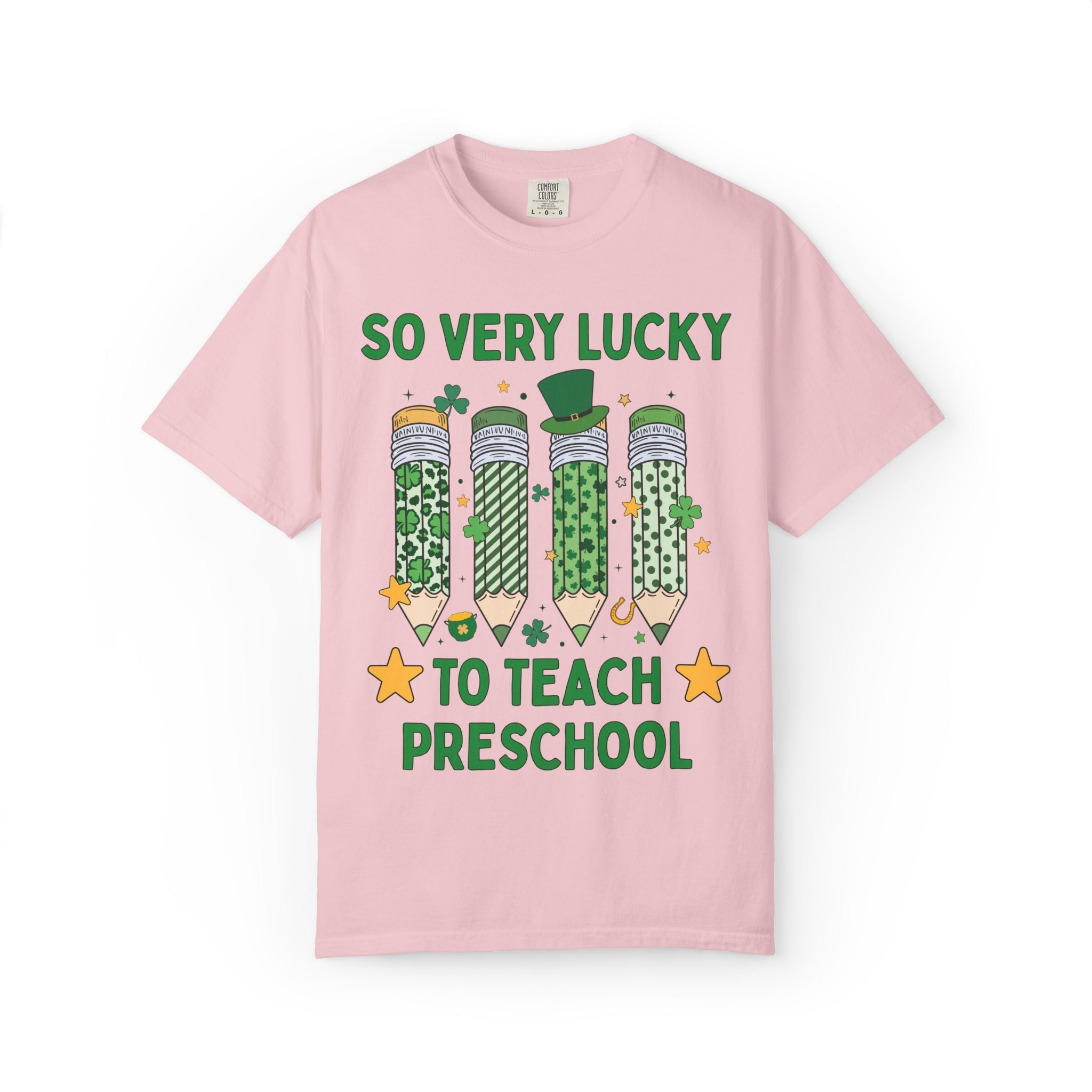 So Very Lucky To Teach Preschool Tee Shirt - Opal and June