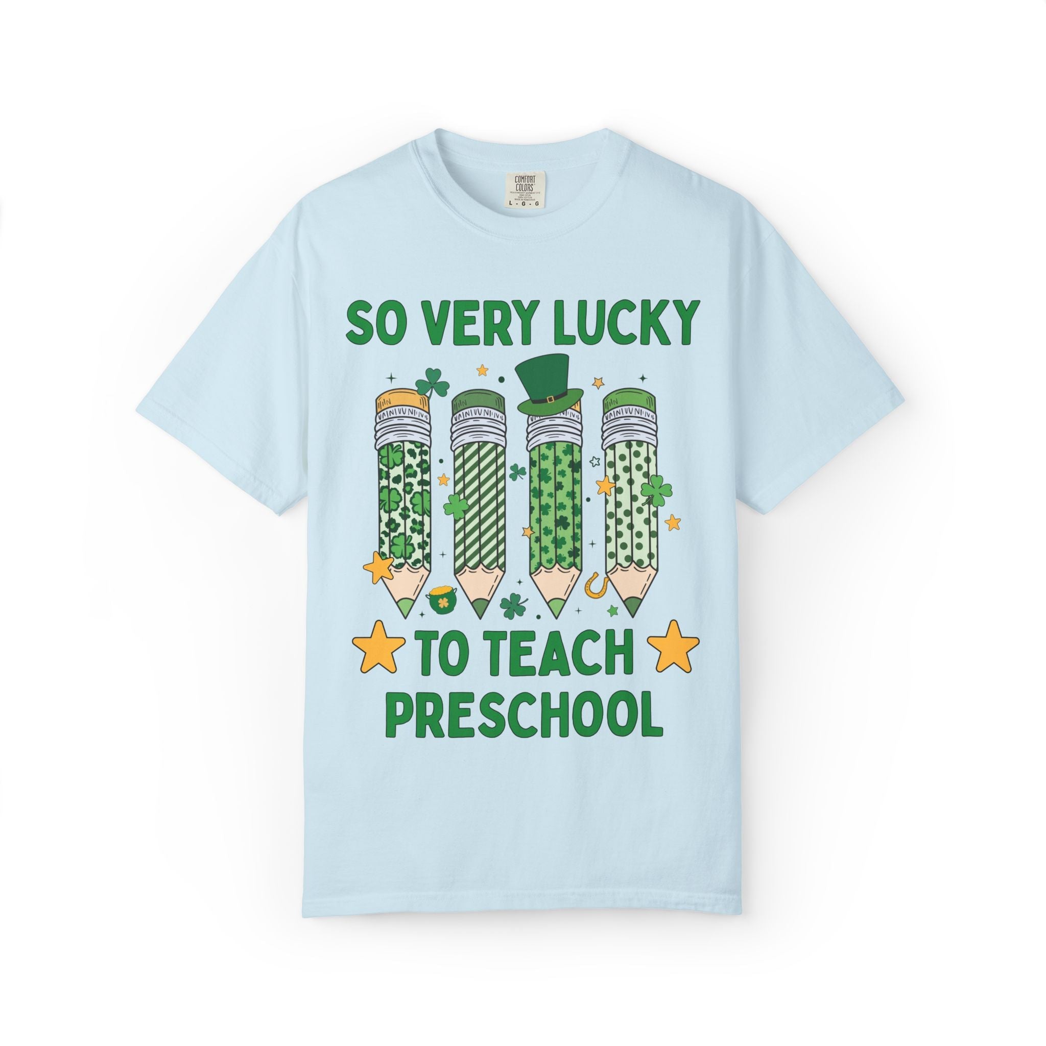 So Very Lucky To Teach Preschool Tee Shirt - Opal and June