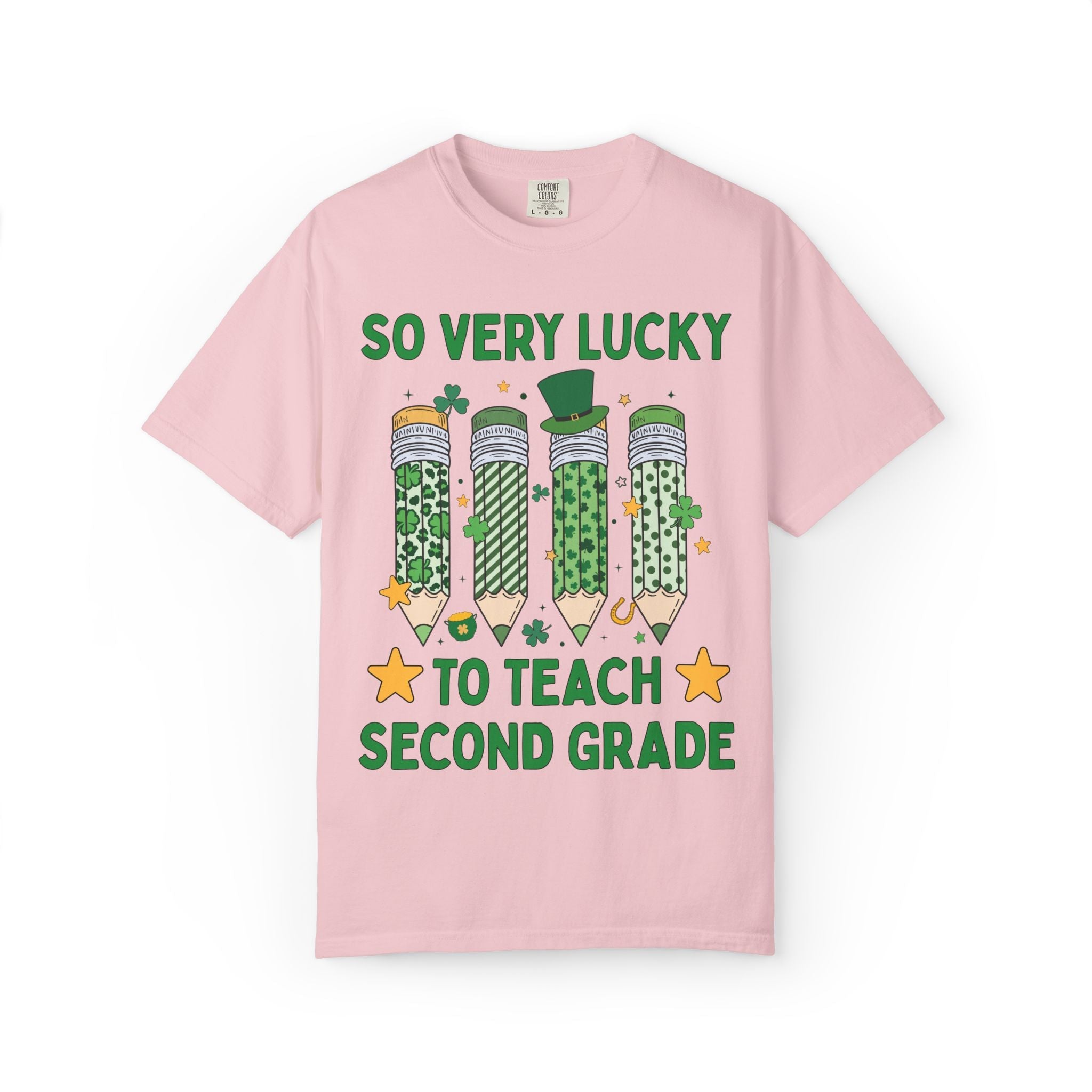 So Very Lucky To Teach Second Grade Tee - Opal and June