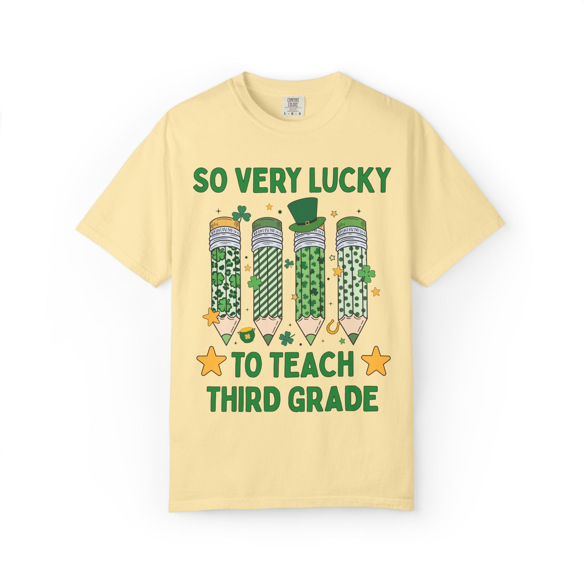 So Very Lucky To Teach Third Grade Tee - Opal and June