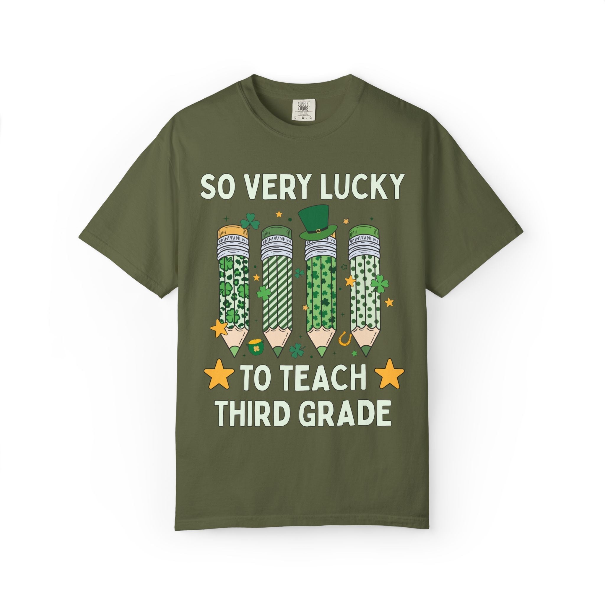 So Very Lucky To Teach Third Grade Tee - Opal and June