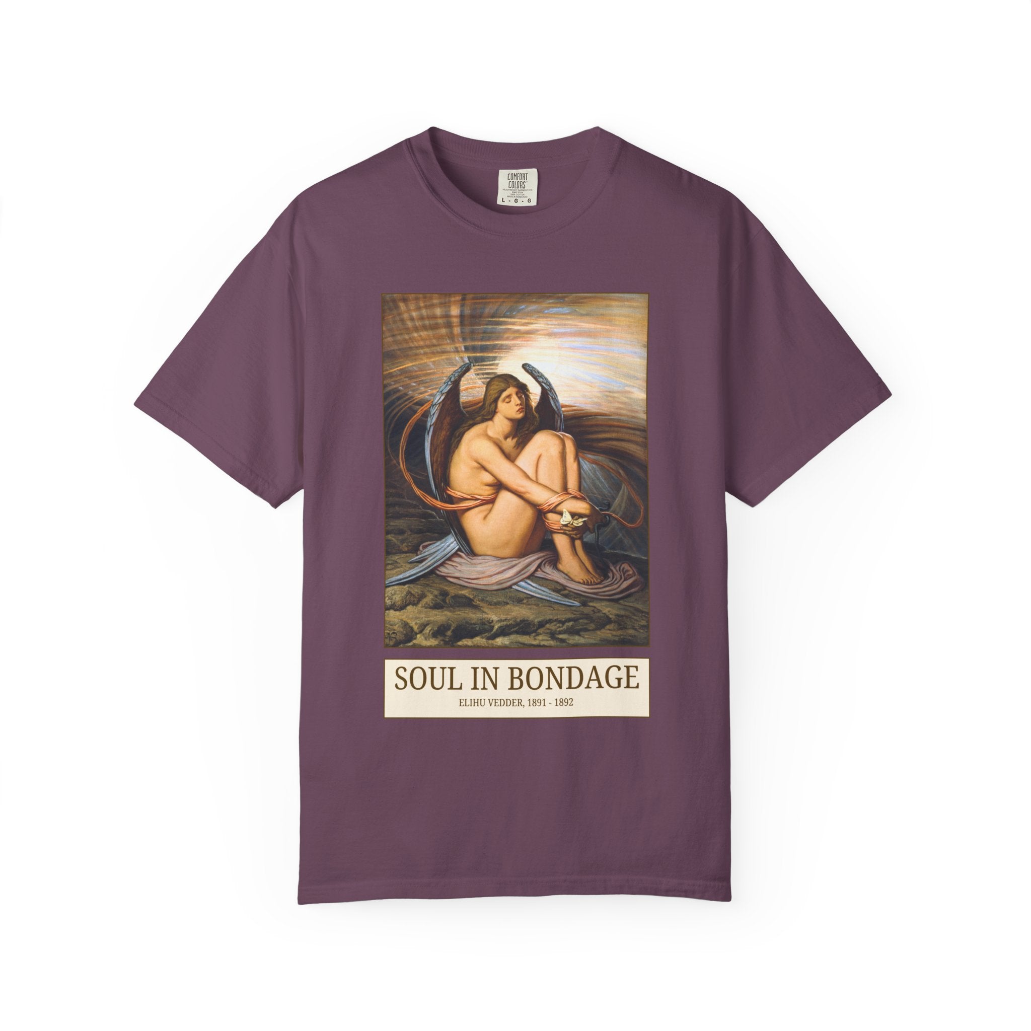 Soul in Bondage by Elihu Vedder, Famous 19th Century Art History Painting, American Symbolist Pre - Raphaelite Tee for Humanities Teacher - Opal and June