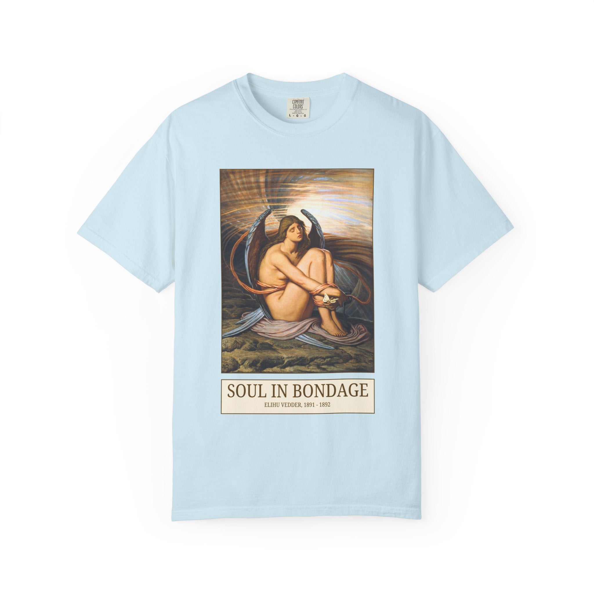 Soul in Bondage by Elihu Vedder, Famous 19th Century Art History Painting, American Symbolist Pre - Raphaelite Tee for Humanities Teacher - Opal and June