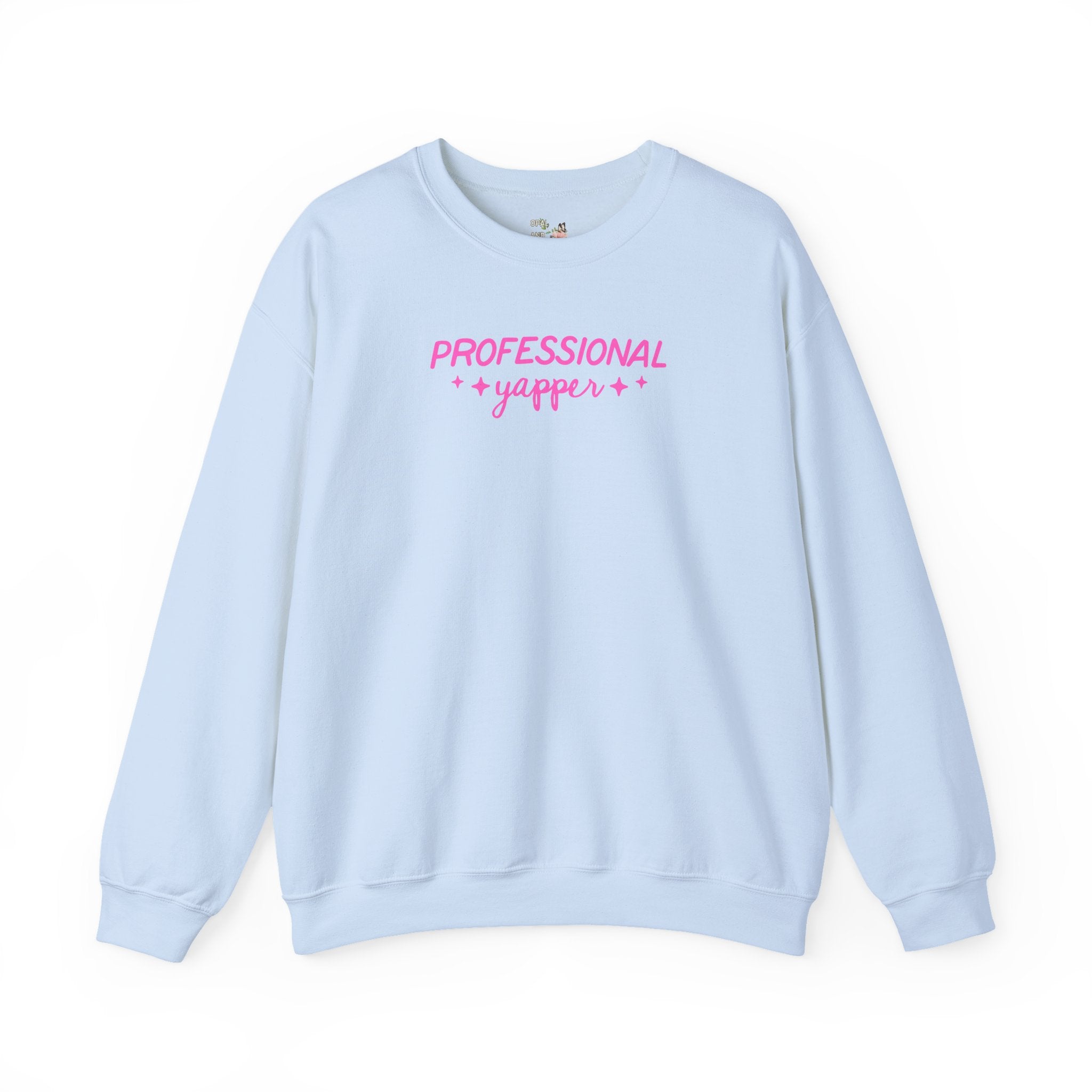 Speech Language Pathologist Sweatshirt, Cute Y2K Early 2000s Aesthetic: Professional Yapper, Funny Saying Speech Teacher Appreciation Tee - Opal and June