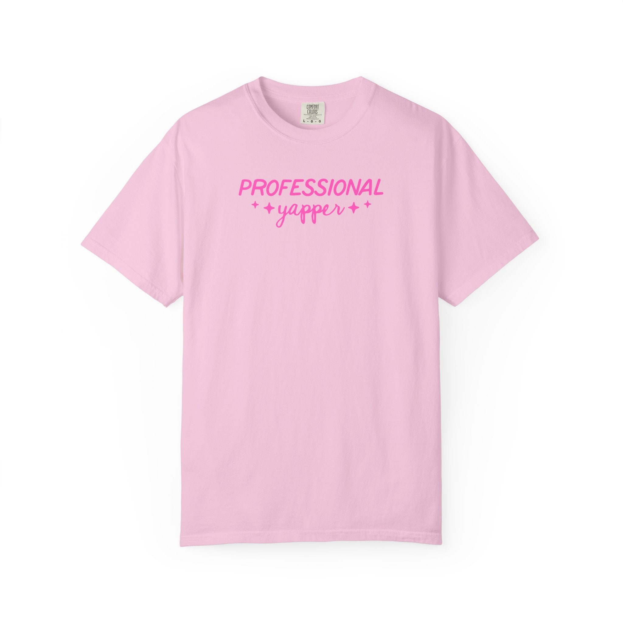 Speech Language Pathologist Tee Shirt with Cute Y2K Early 2000s Aesthetic: Professional Yapper, Funny Saying Speech Teacher Appreciation Tee - Opal and June