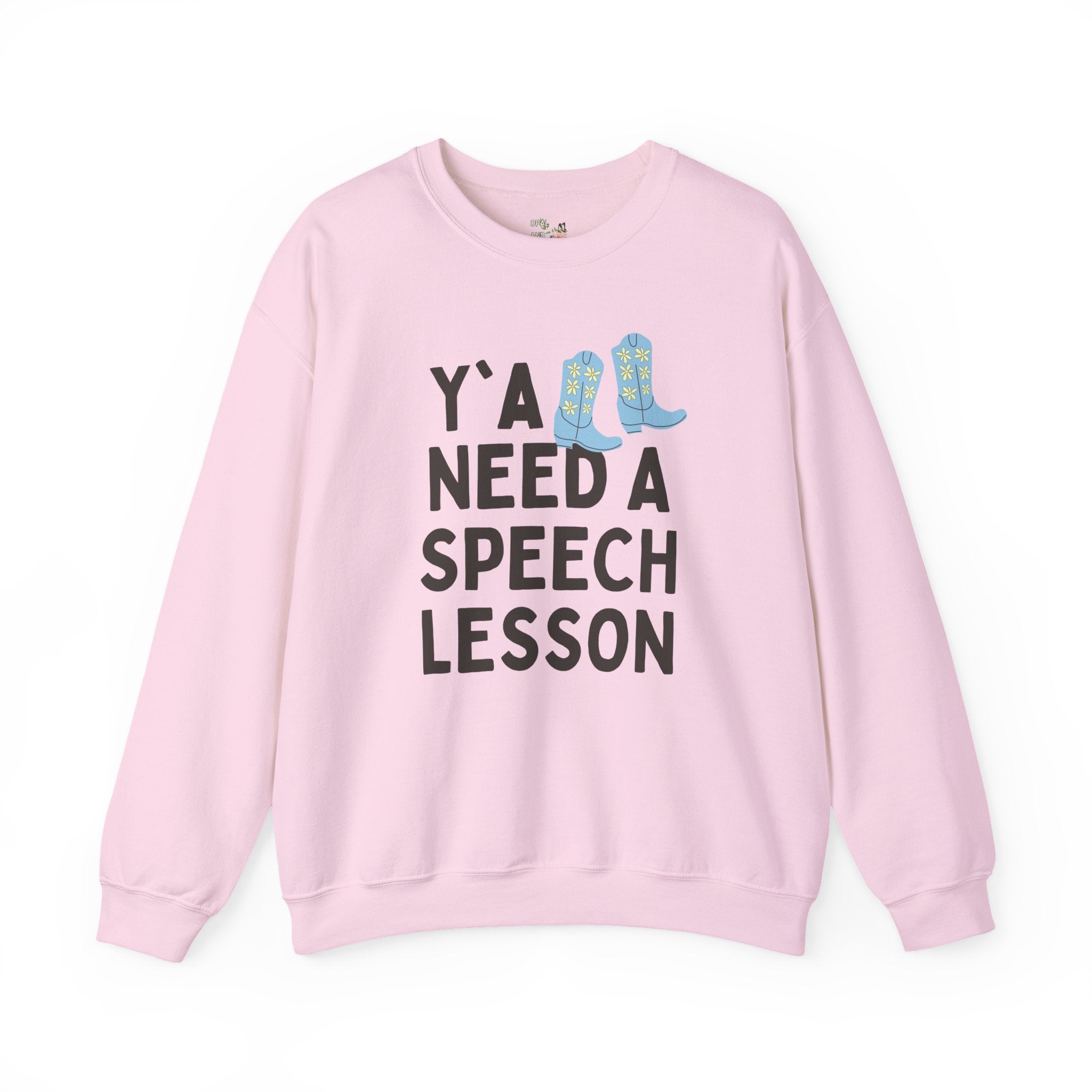 Speech Teacher Sweatshirt for Speech Therapist, Funny Saying Western Aesthetic Shirt for Speech Language Pathologist, Silly SLP Major Shirt - Opal and June