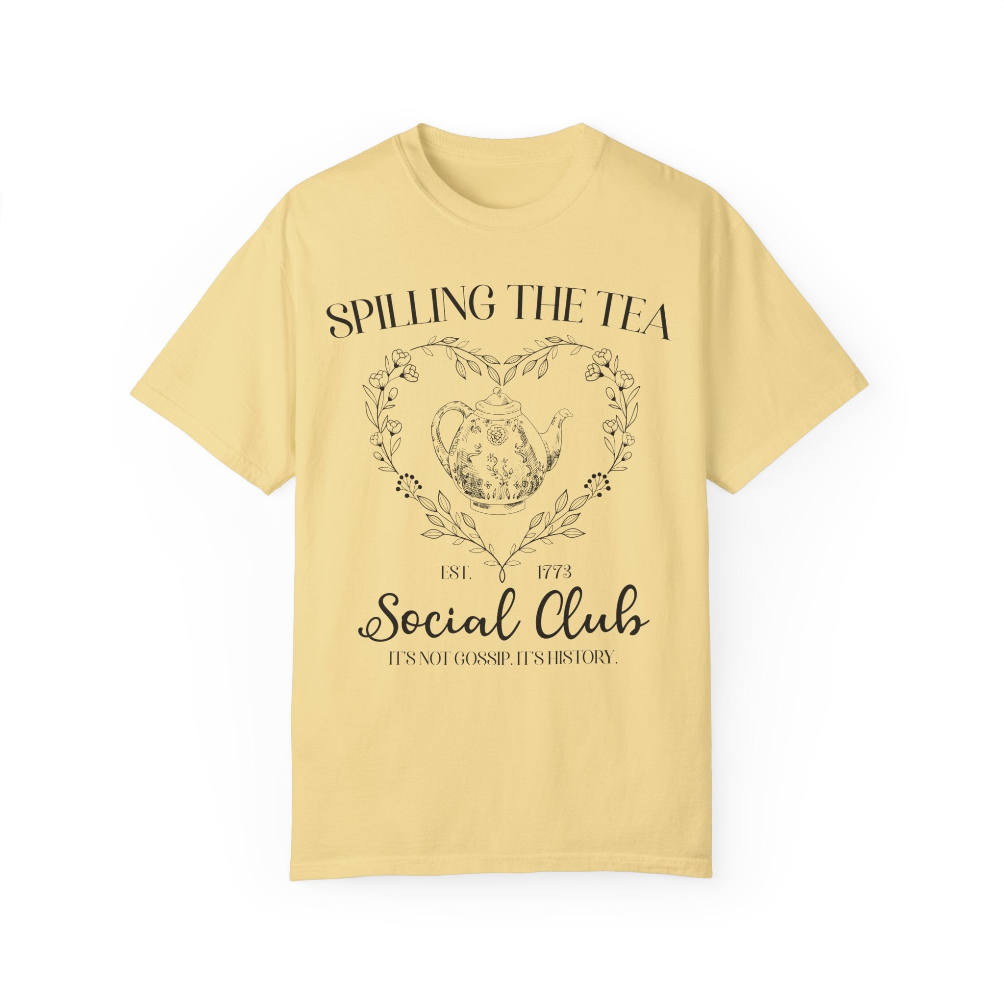 Spilling the Tea American History T-Shirt, Funny Saying Women's History Tee for Social Studies Teacher, History Major, Early US History Tee - Opal and June