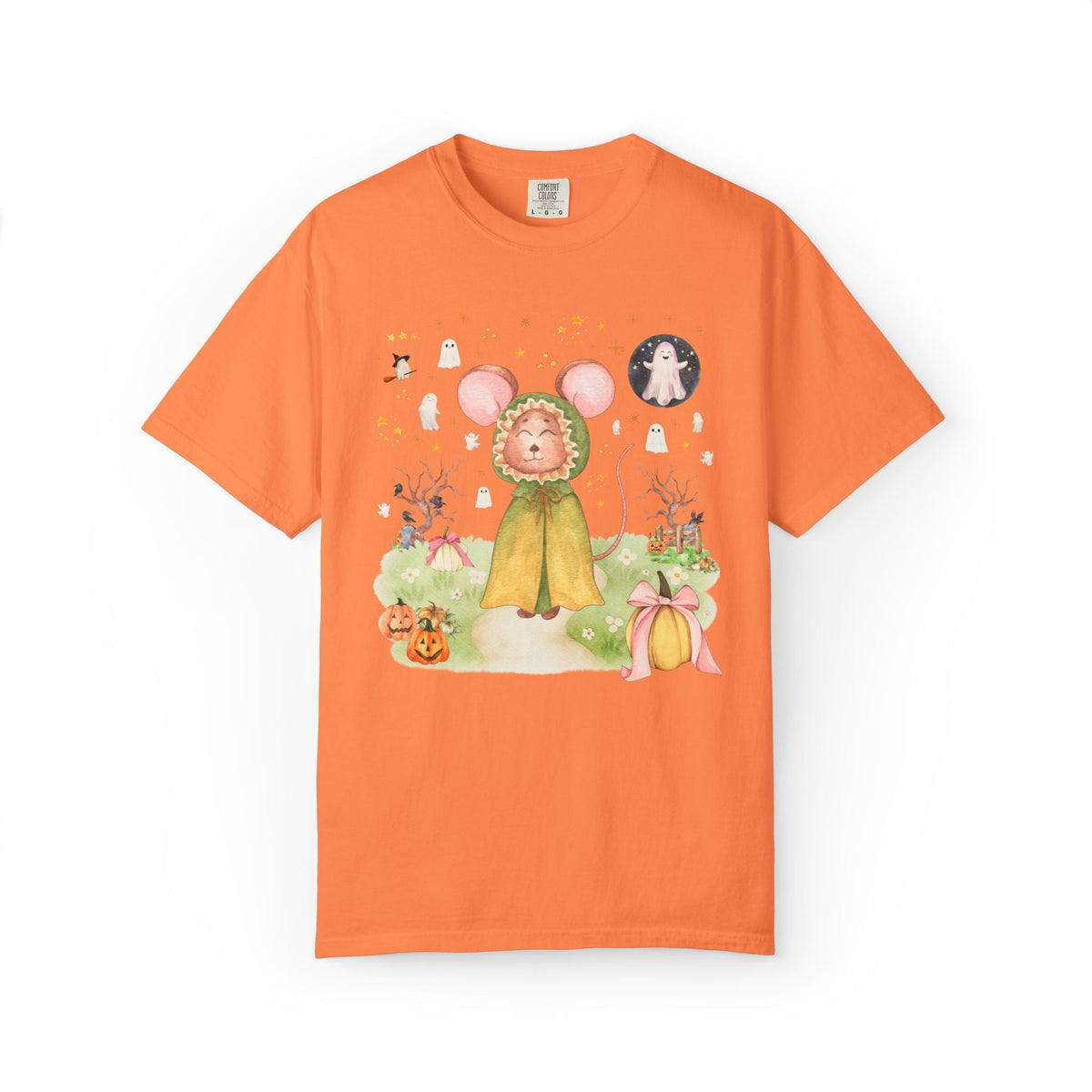 Spooky Season Mouse T-Shirt for Animal Lover, Silly Goblincore Halloween Tee Shirt for Teacher or Mom, 90s Aesthetic Goblincore Fall Tee - Opal and June