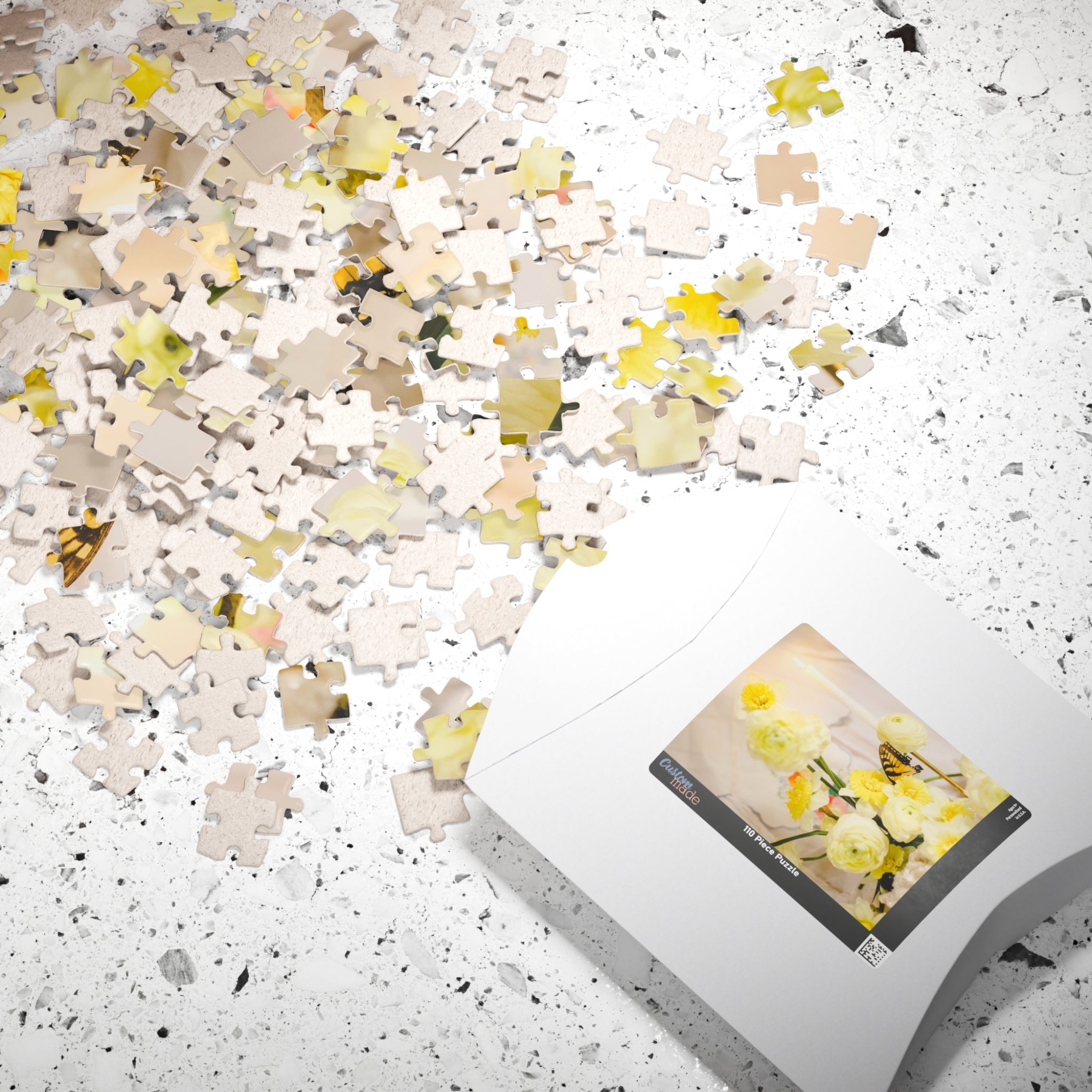 Spring Daffodil Puzzle with Butterfly and Candle - Opal and June