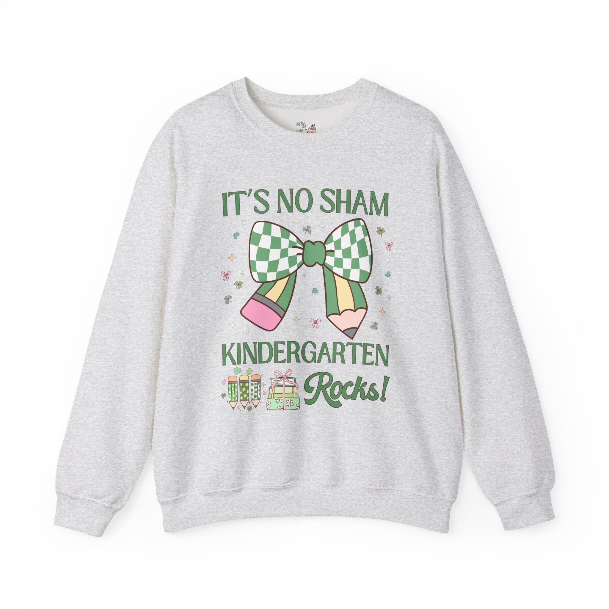 St Patricks Day Teacher Sweatshirt: Kindergarten Rocks, Funny Saying Teaching Assistant Shirt, Kindergarten Assistant, Elementary Education - Opal and June