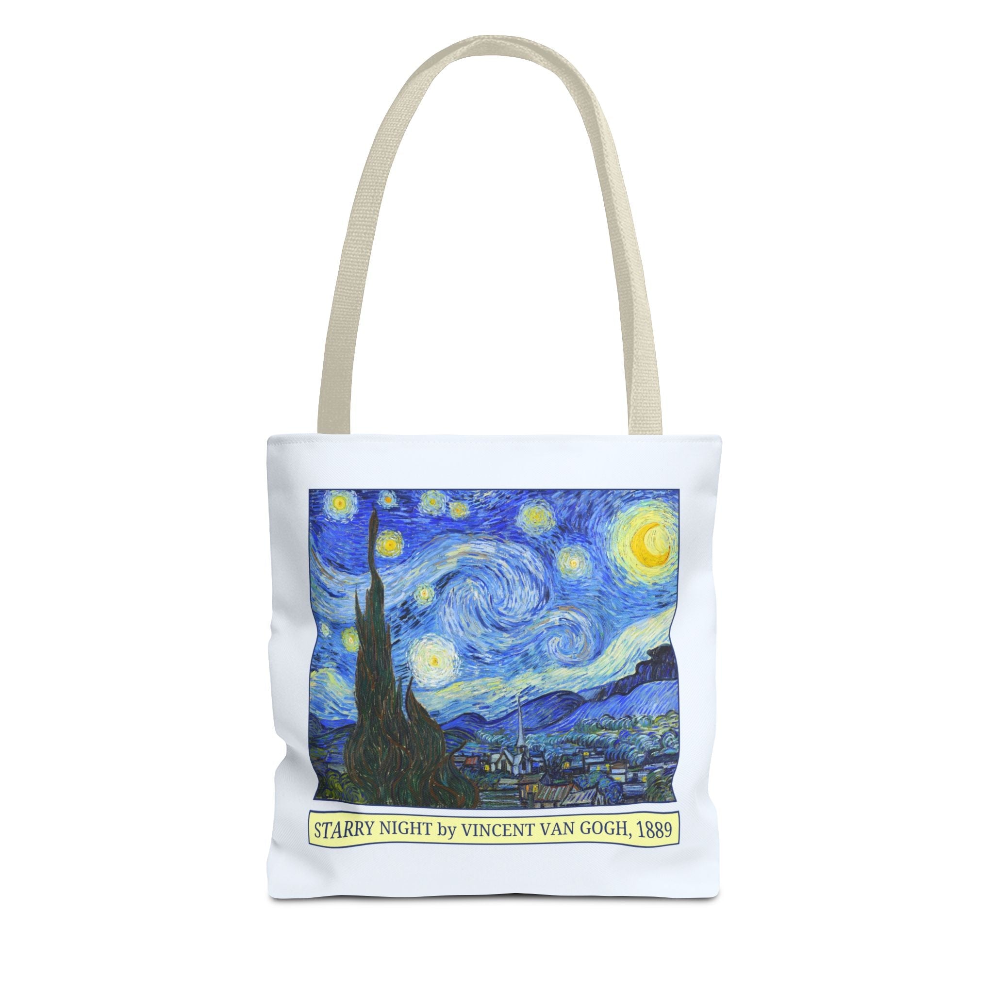 Starry Night by Vincent Van Gogh Art History Tote Bag, Humanities Major, Art Historian Gift, Post - Impressionist Celestial Famous Painting - Opal and June