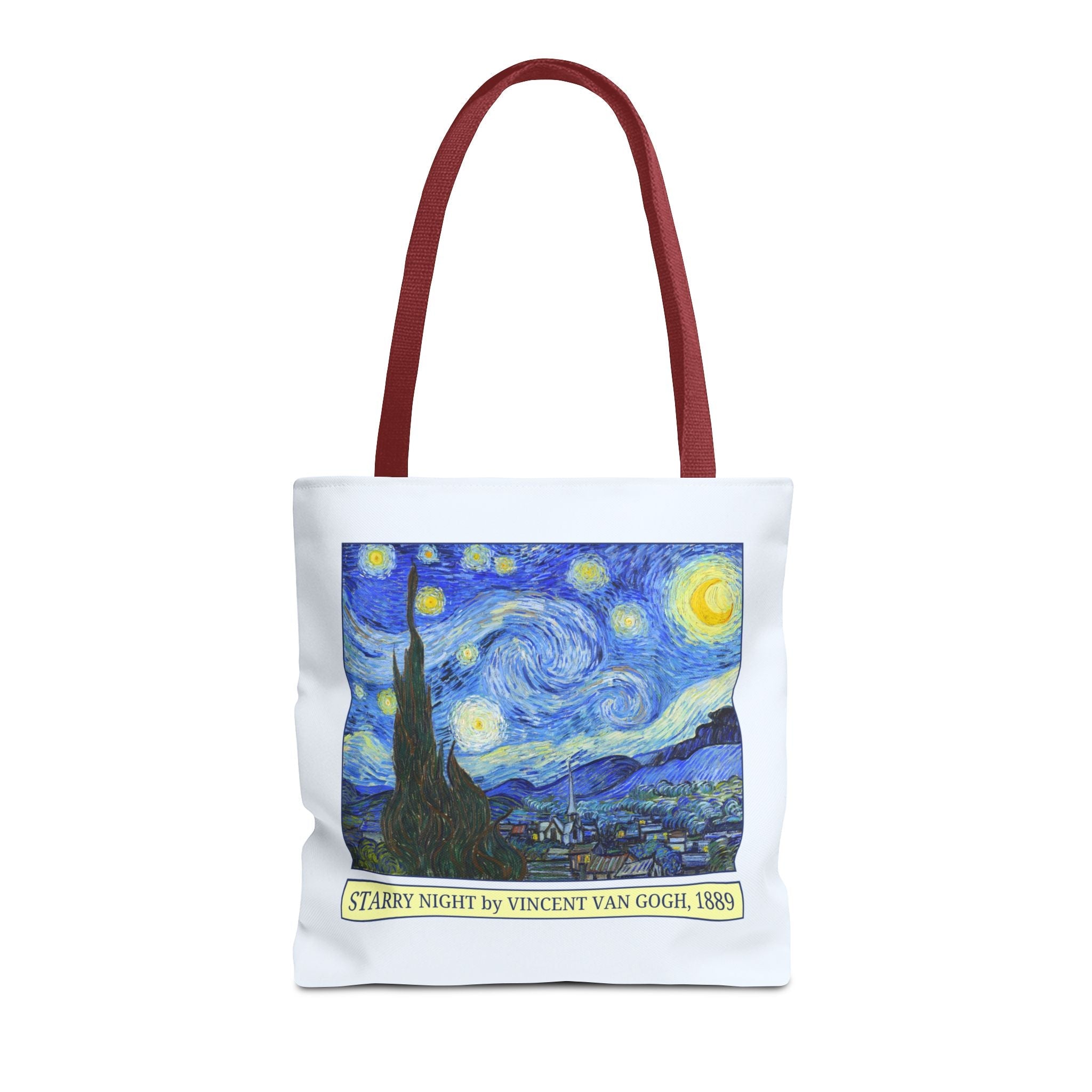 Starry Night by Vincent Van Gogh Art History Tote Bag, Humanities Major, Art Historian Gift, Post - Impressionist Celestial Famous Painting - Opal and June