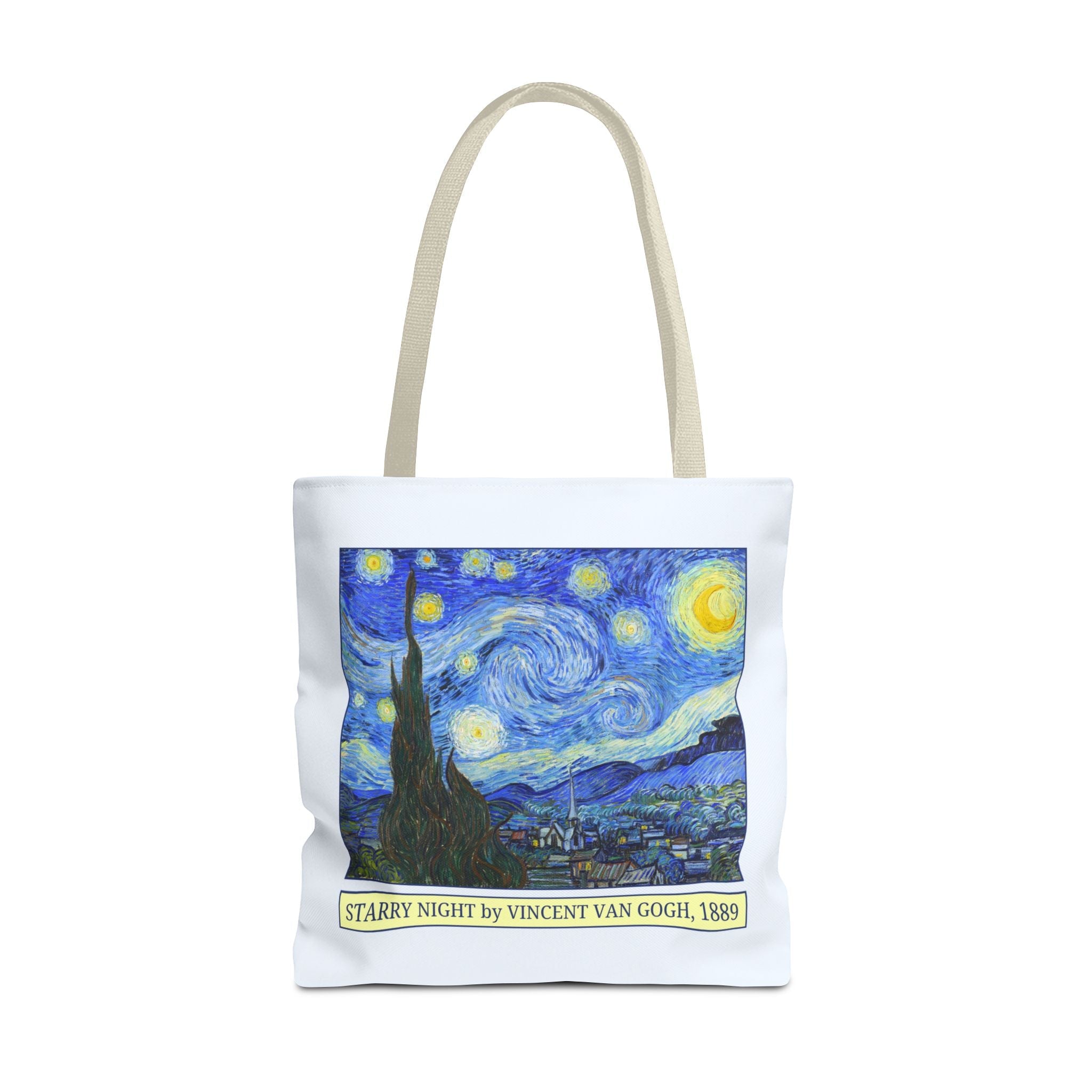 Starry Night by Vincent Van Gogh Art History Tote Bag, Humanities Major, Art Historian Gift, Post - Impressionist Celestial Famous Painting - Opal and June