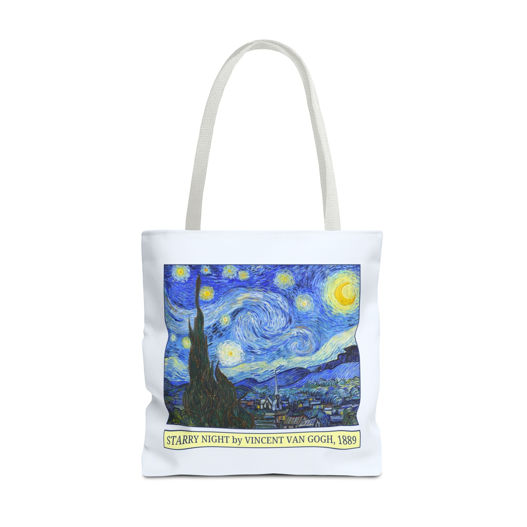 Starry Night by Vincent Van Gogh Art History Tote Bag, Humanities Major, Art Historian Gift, Post - Impressionist Celestial Famous Painting - Opal and June