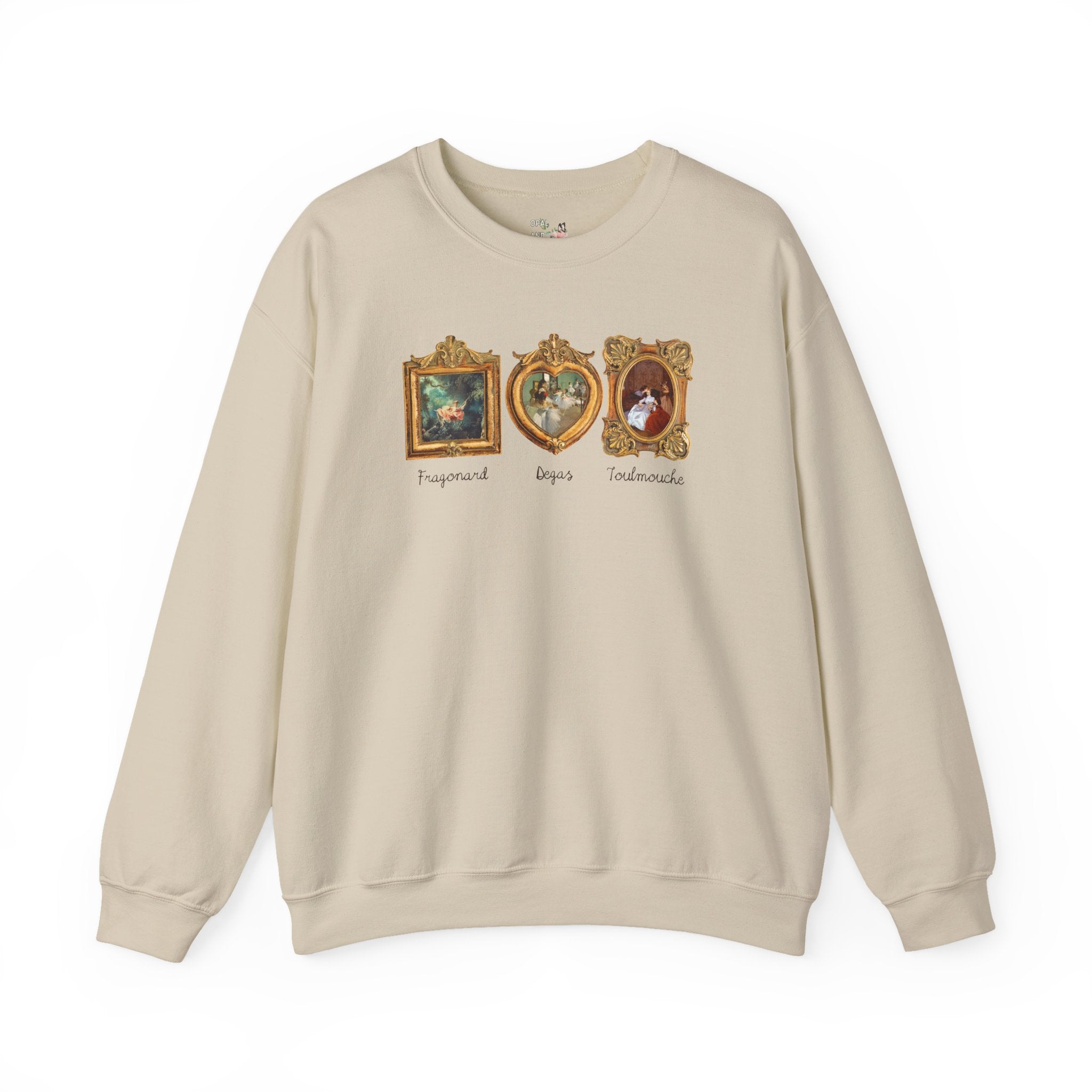 Subtle Democratic Sweatshirt, Art History Lover or Humanites Major: Fragonard The Swing, Edgar Degas, Auguste Toulmouche, Famous Paintings - Opal and June