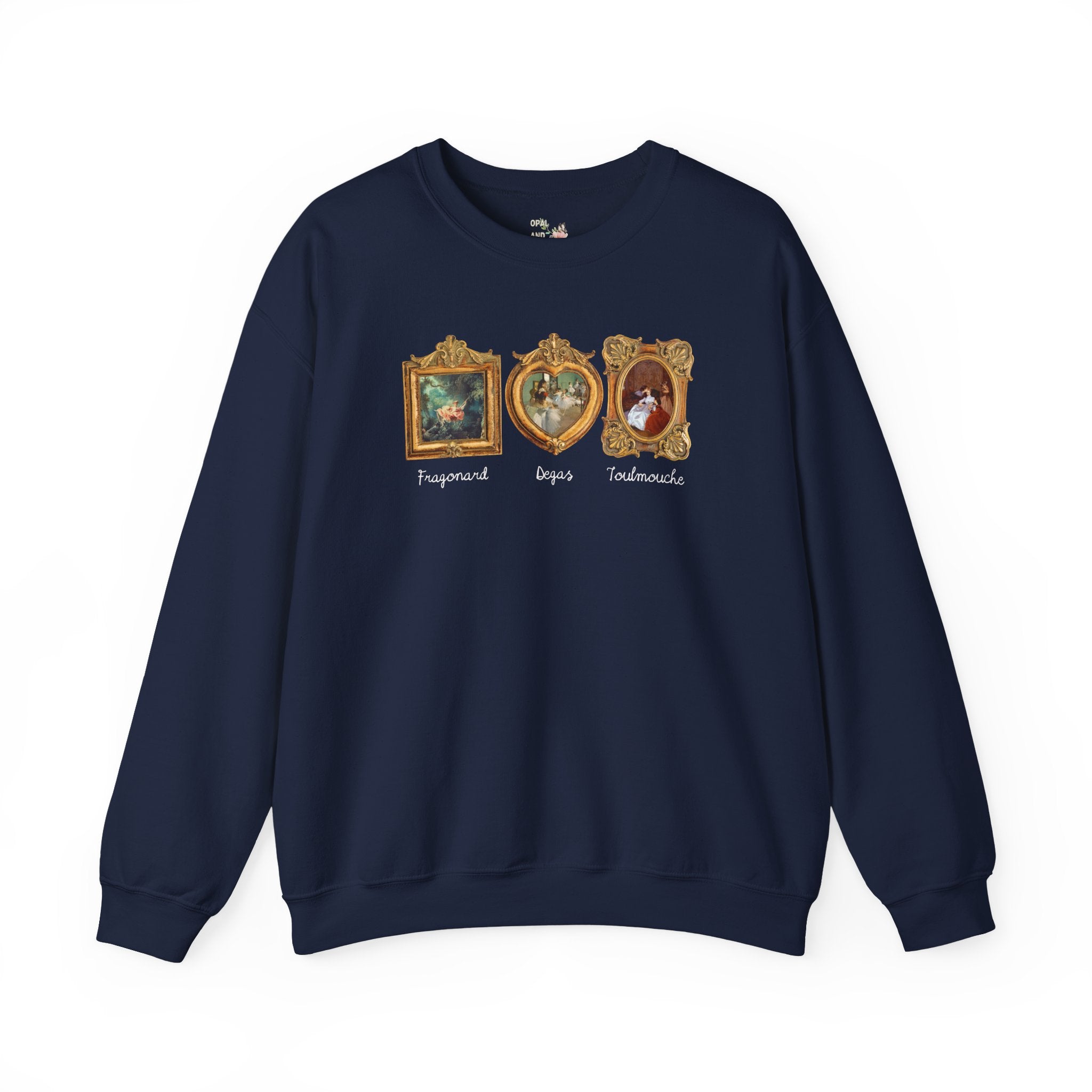 Subtle Democratic Sweatshirt, Art History Lover or Humanites Major: Fragonard The Swing, Edgar Degas, Auguste Toulmouche, Famous Paintings - Opal and June