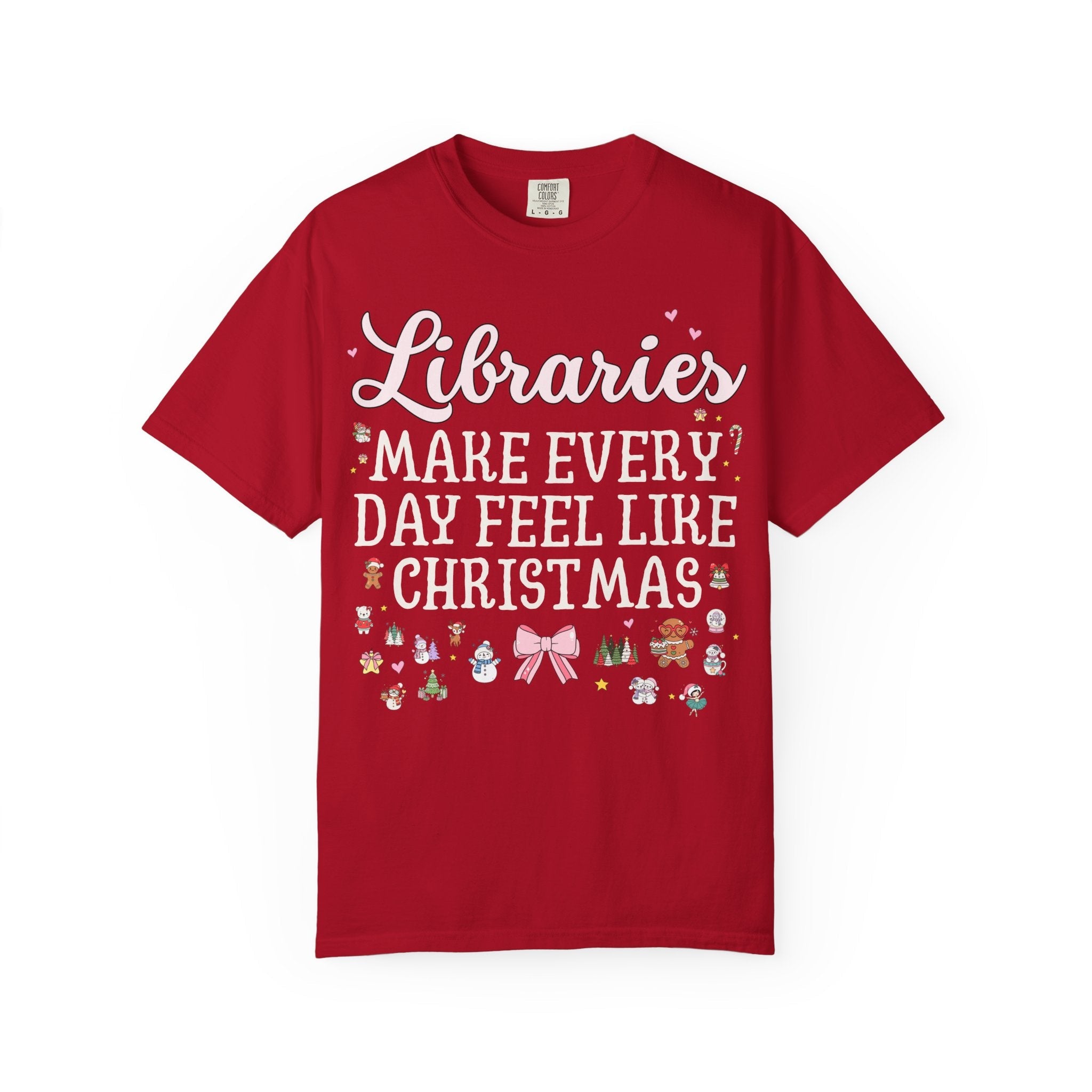 Teacher Christmas Tee Shirt: First Grade Squad or Kindergarten Team Shirt for Holidays, Cute Bookish Tee for School Librarian, Art Teacher - Opal and June