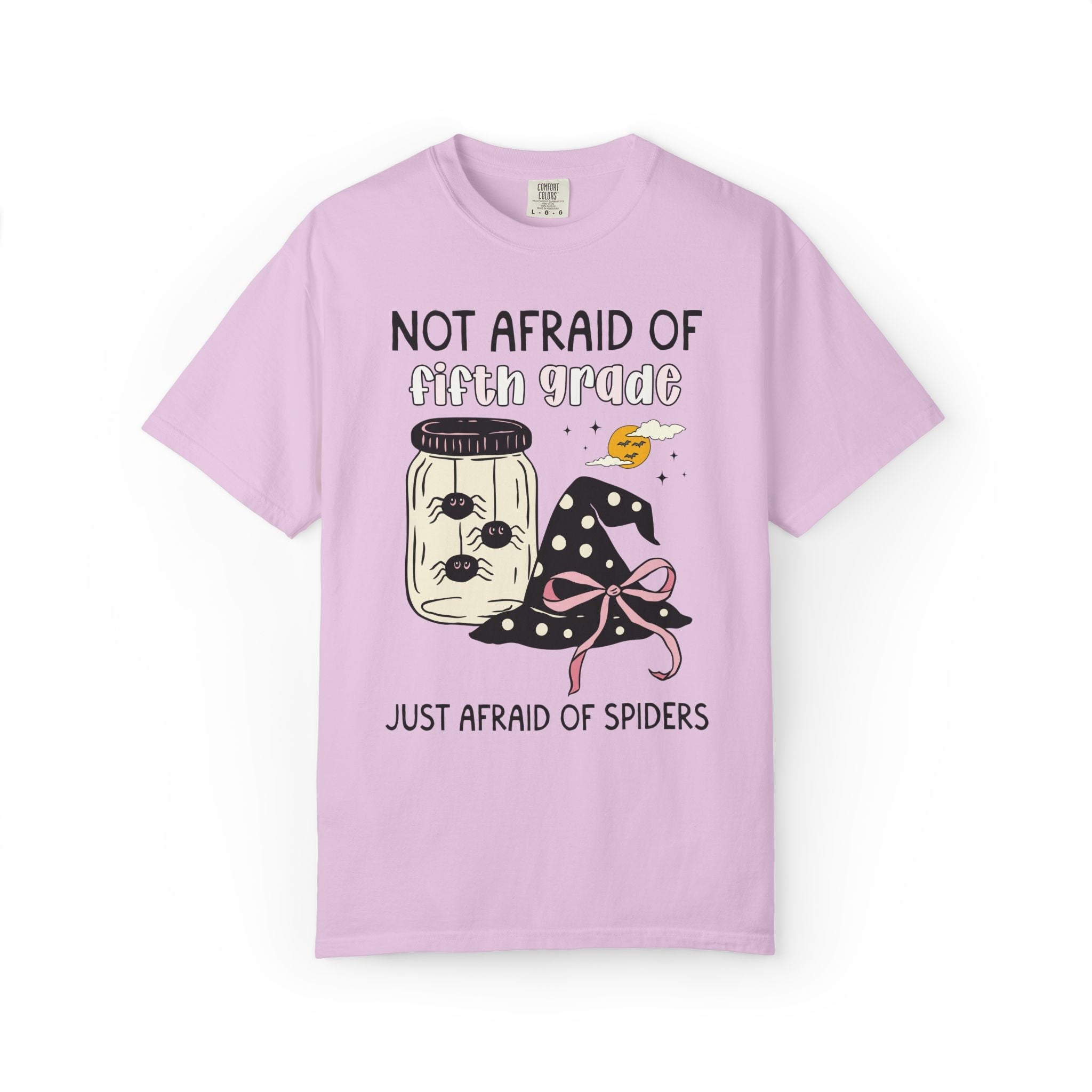Teacher Halloween Grade Level T-Shirt: Just Afraid of Spiders - Opal and June