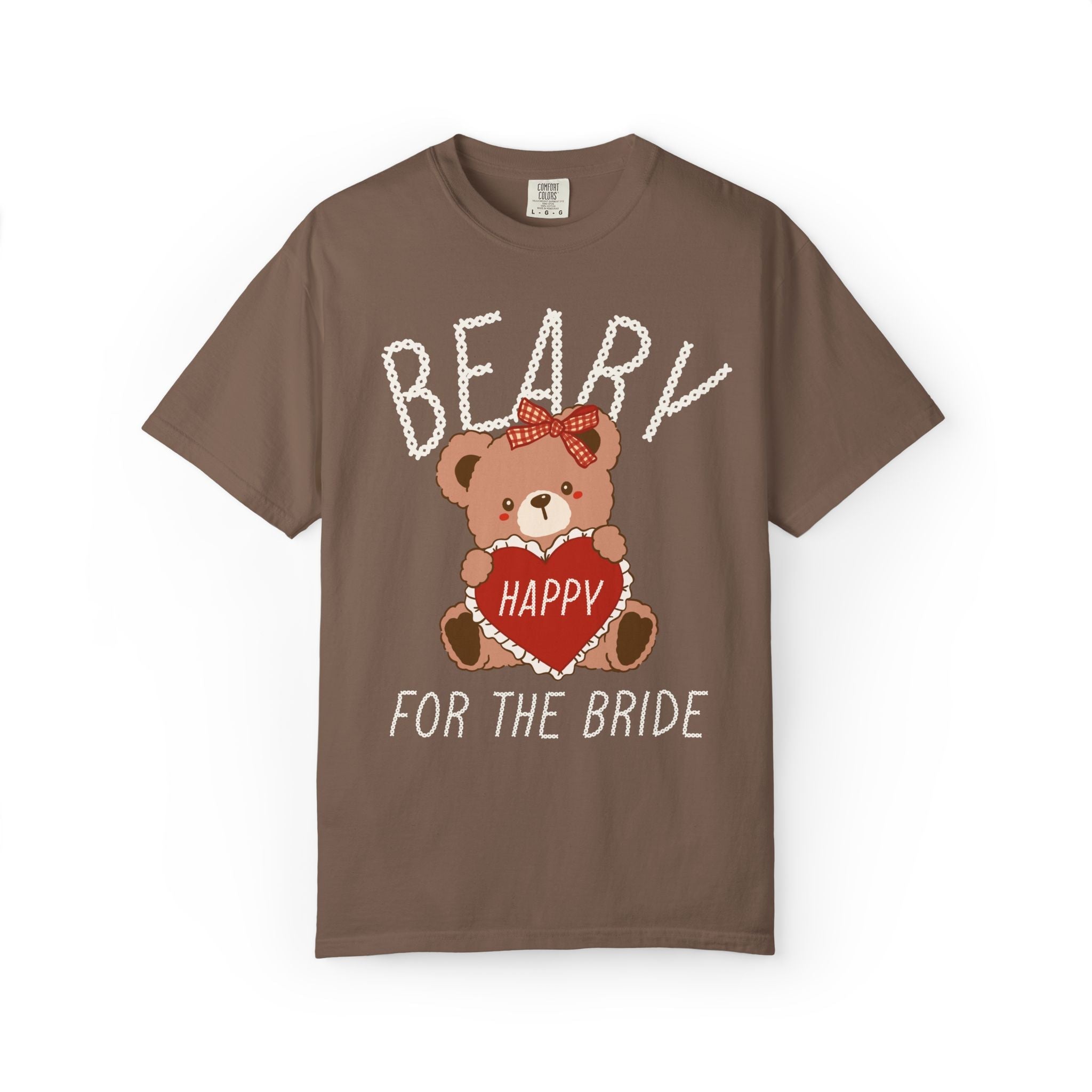 Teddy Bear Bride and Bachelorette Matching Tees: Beary in Love, Beary Happy for the Bride, Cozy Cottagecore Animal Lover Bachelorette Party - Opal and June