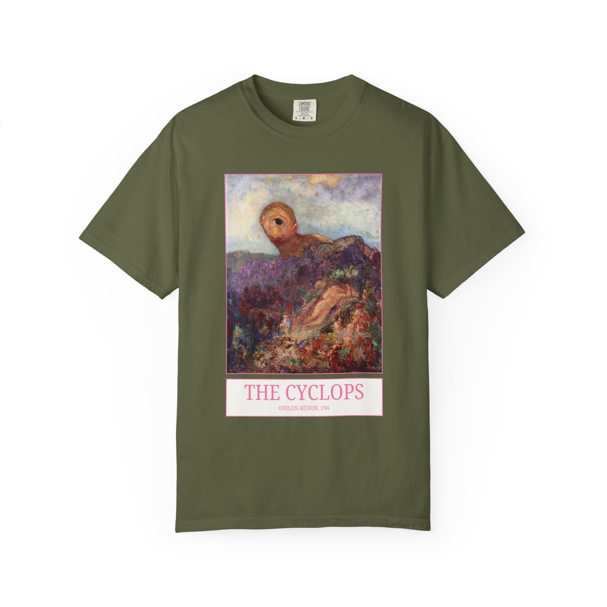 The Cyclops by Odilon Redon, French Art History T-Shirt, Post Impressionist Symbolism Art Movement, Humanities Major Gift, 19th Century Art - Opal and June