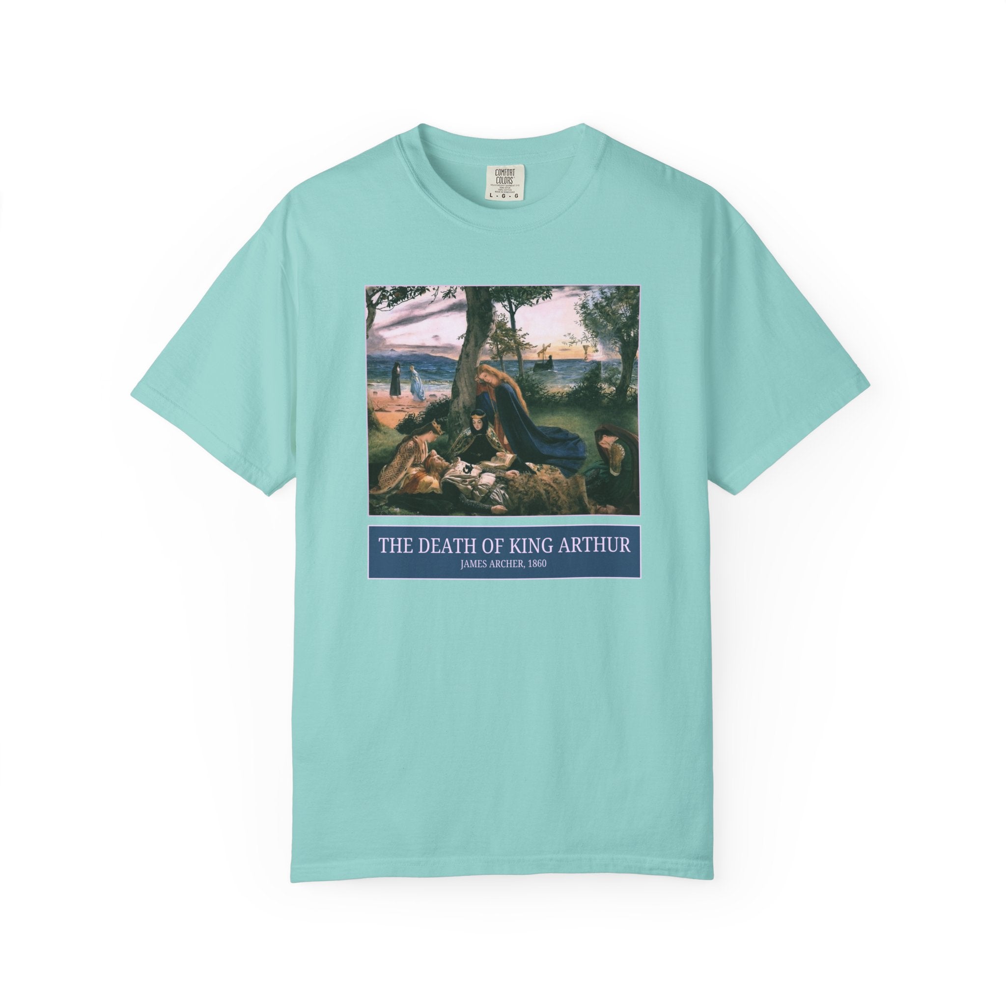 The Death of King Arthur by Scottish Painter James Archer, Famous 19th Century Painting, European Mythology Art History Book Lover T-Shirt - Opal and June