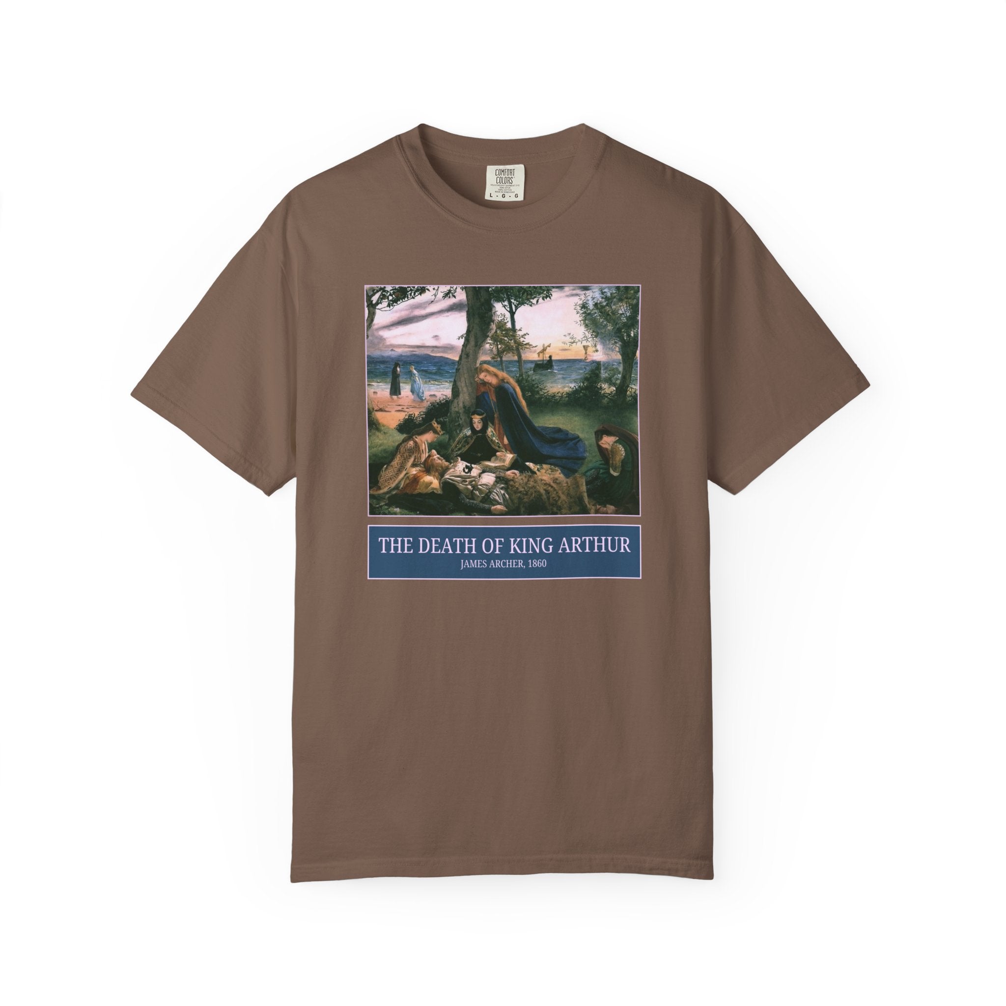 The Death of King Arthur by Scottish Painter James Archer, Famous 19th Century Painting, European Mythology Art History Book Lover T-Shirt - Opal and June
