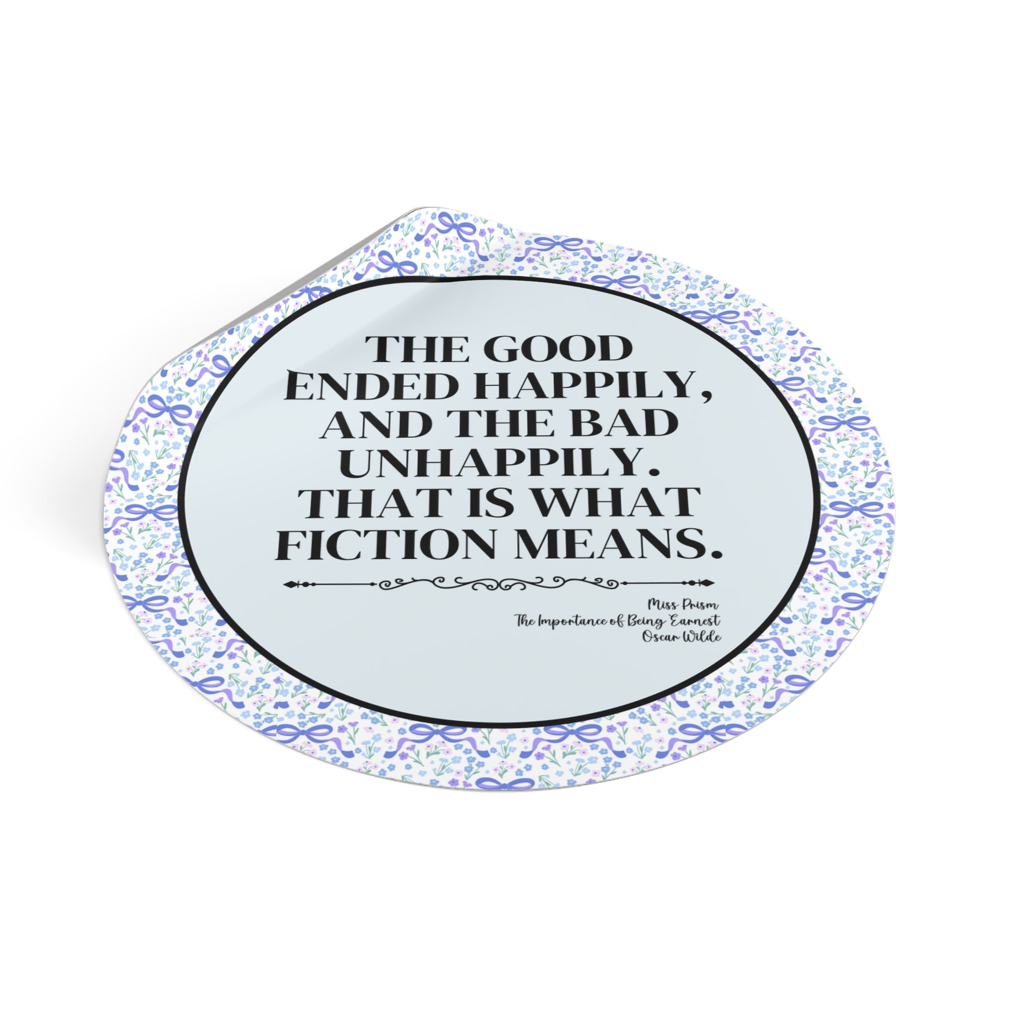 The Importance of Being Earnest by Oscar Wilde Sticker, 19th Century Book Lover Present, Bookish Gift for Bookworm, Literature Professor - Opal and June