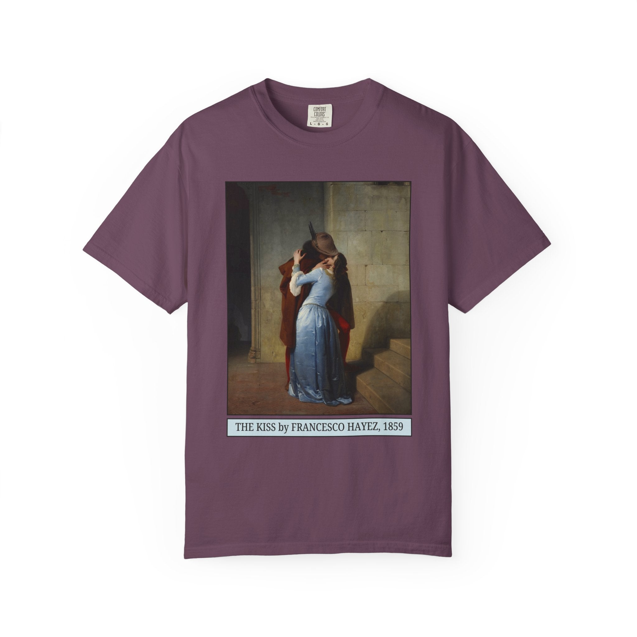 The Kiss Francesco Hayez, Cute Cottagecore Art History Tee, Famous Painting, Romanticism Art Movement, 19th Century Italian Art History Gift - Opal and June