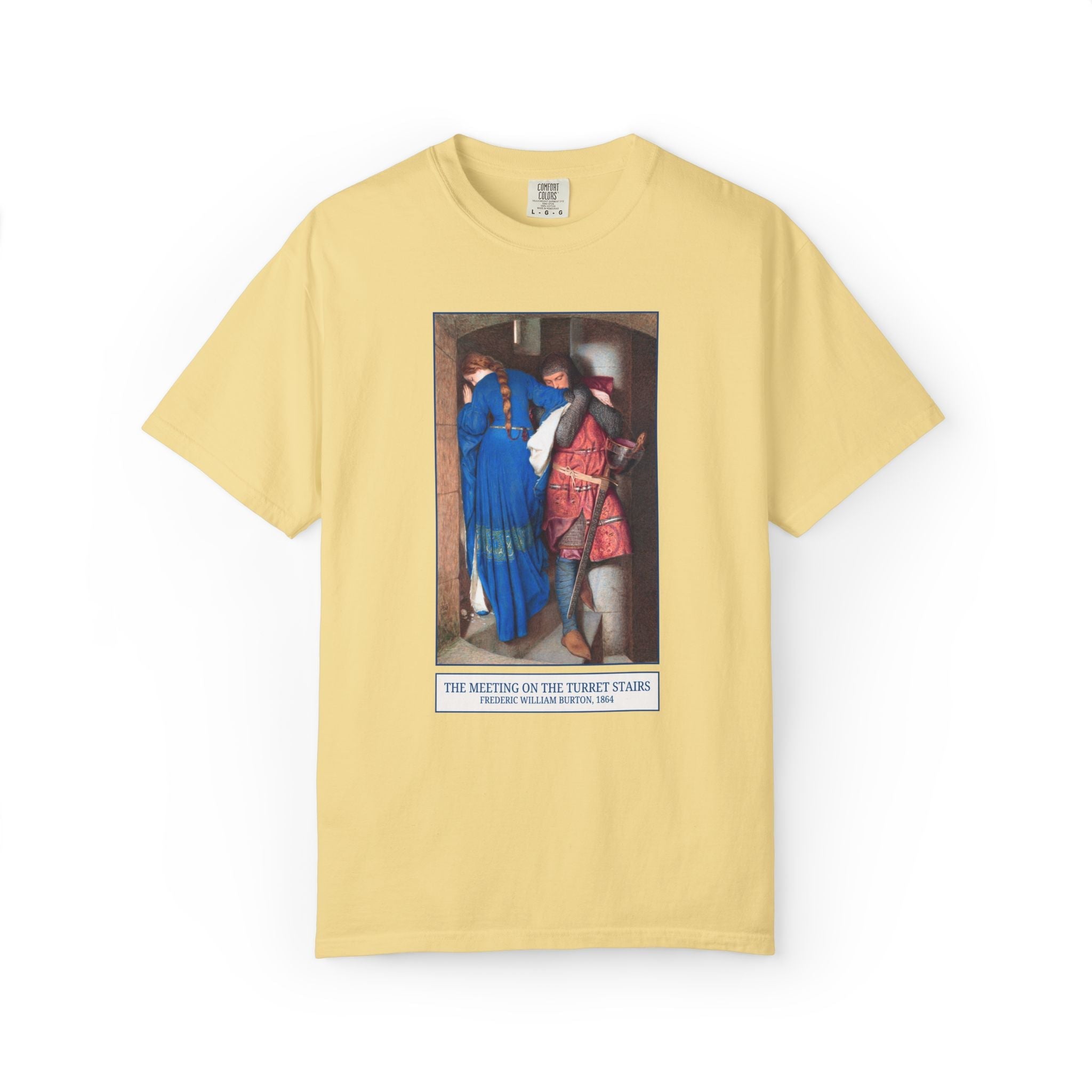 The Meeting on the Turret Stairs Art History Tee: Frederic William Burton 19th Century Famous Painting, Bookish Museum Lover Artist Gift - Opal and June