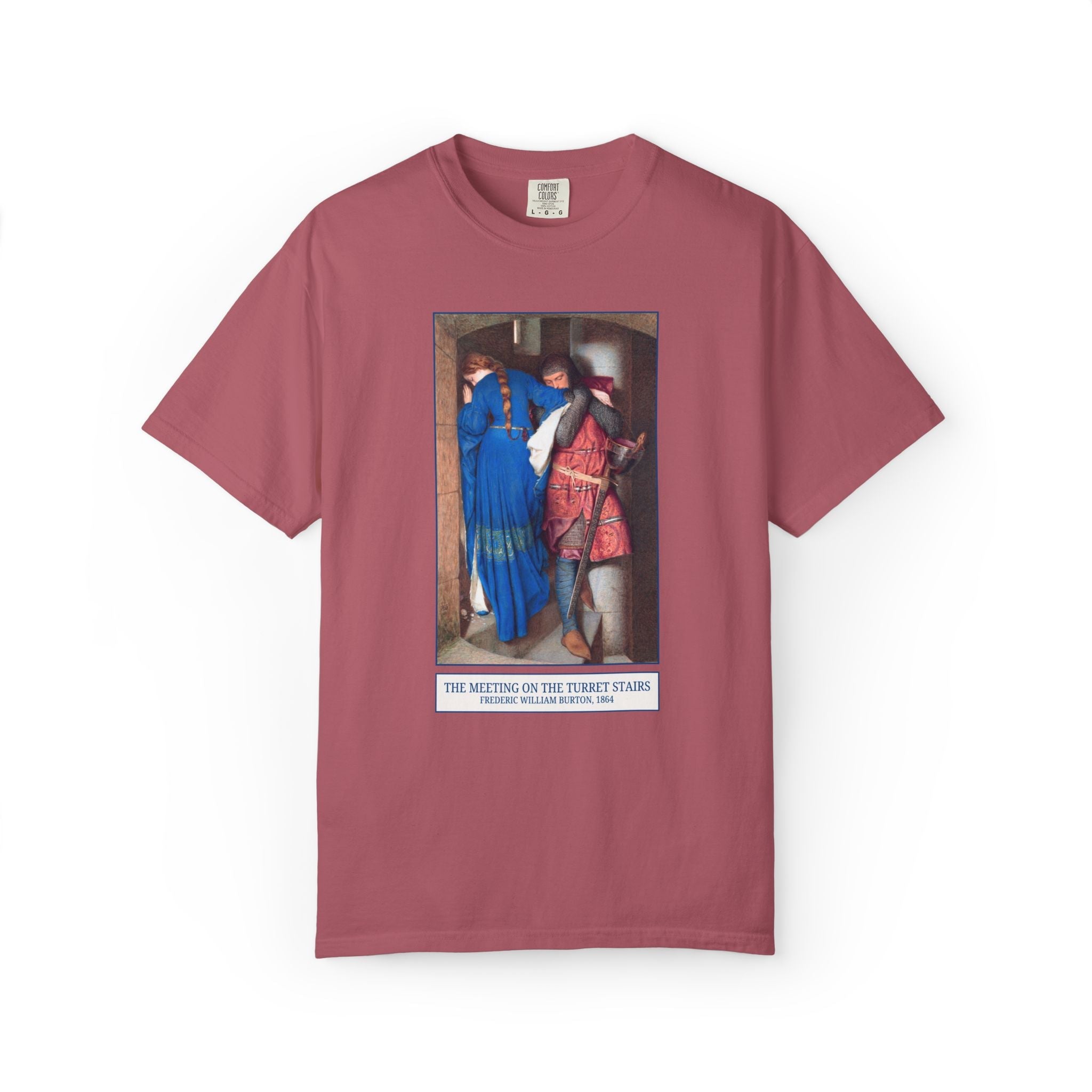 The Meeting on the Turret Stairs Art History Tee: Frederic William Burton 19th Century Famous Painting, Bookish Museum Lover Artist Gift - Opal and June