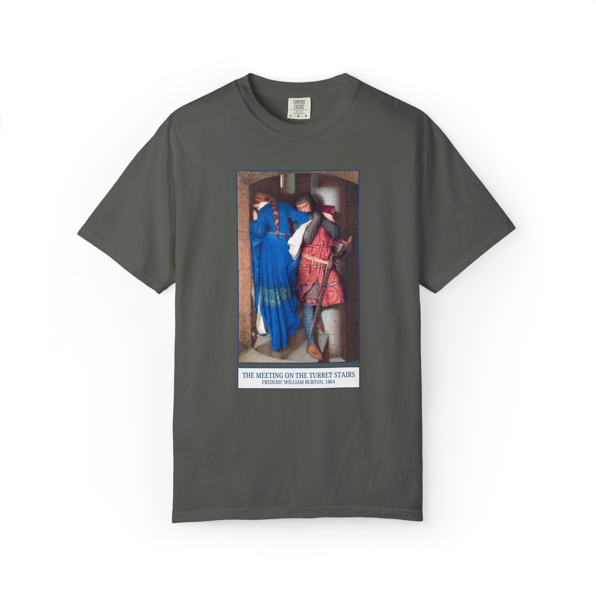 The Meeting on the Turret Stairs Art History Tee: Frederic William Burton 19th Century Famous Painting, Bookish Museum Lover Artist Gift - Opal and June