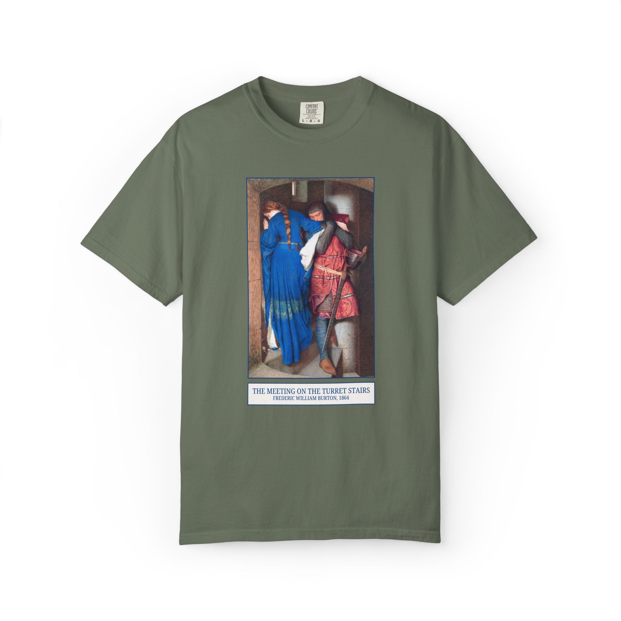 The Meeting on the Turret Stairs Art History Tee: Frederic William Burton 19th Century Famous Painting, Bookish Museum Lover Artist Gift - Opal and June