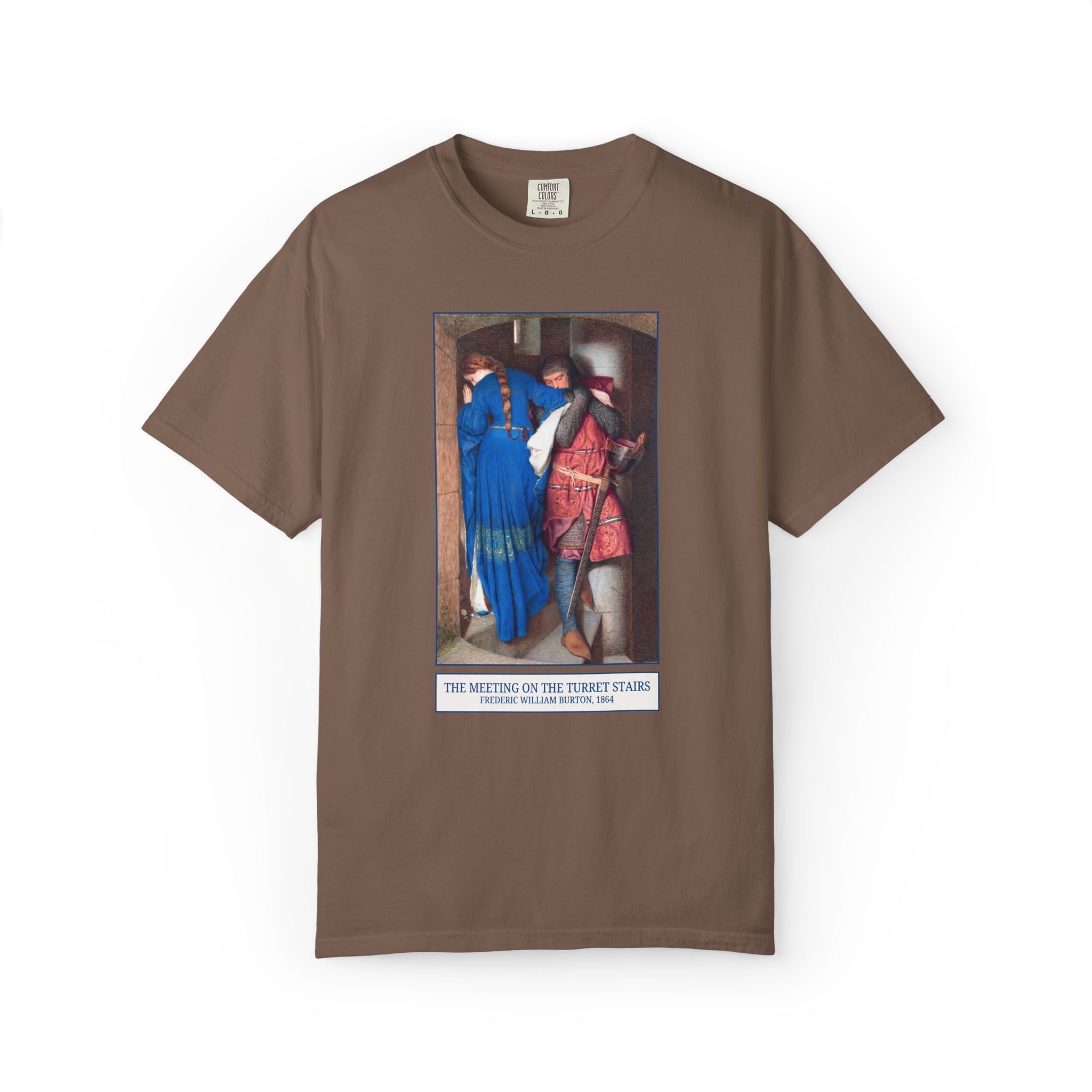 The Meeting on the Turret Stairs Art History Tee: Frederic William Burton 19th Century Famous Painting, Bookish Museum Lover Artist Gift - Opal and June