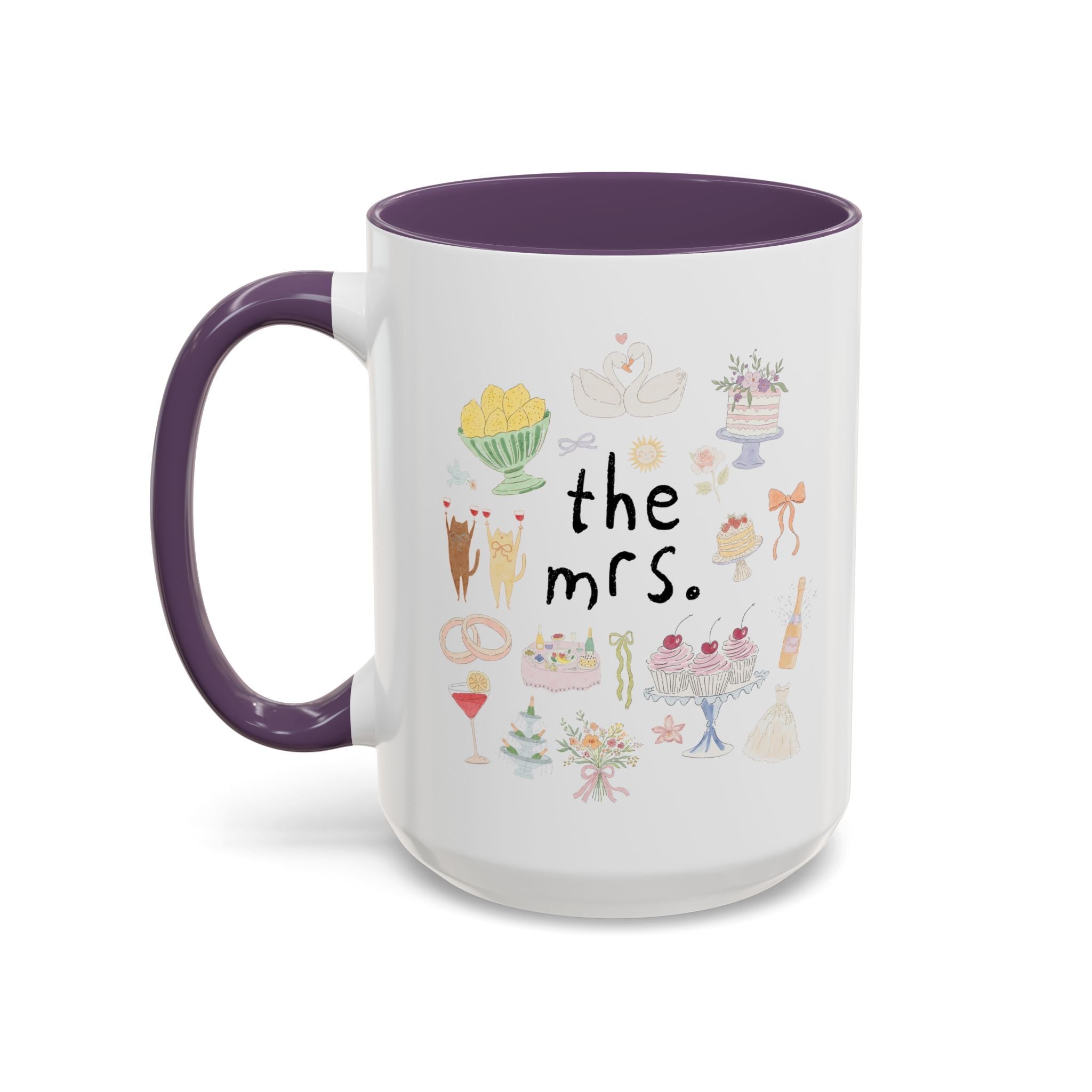 The Mrs. Coffee Mug with Cute Doodles - Opal and June