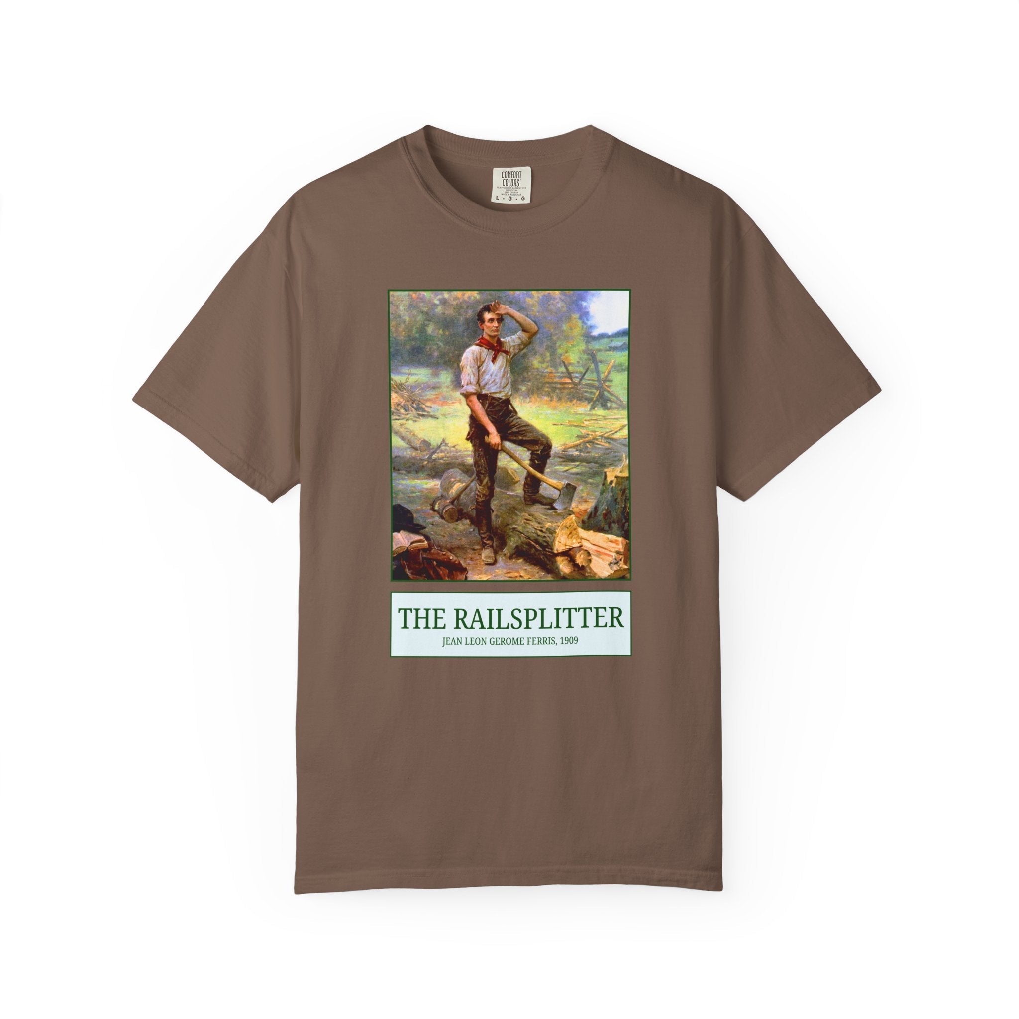 The Railsplitter Art History Tee Shirt: Abraham Lincoln 19th Century American History Buff Gift, History Teacher, Early American Historian - Opal and June