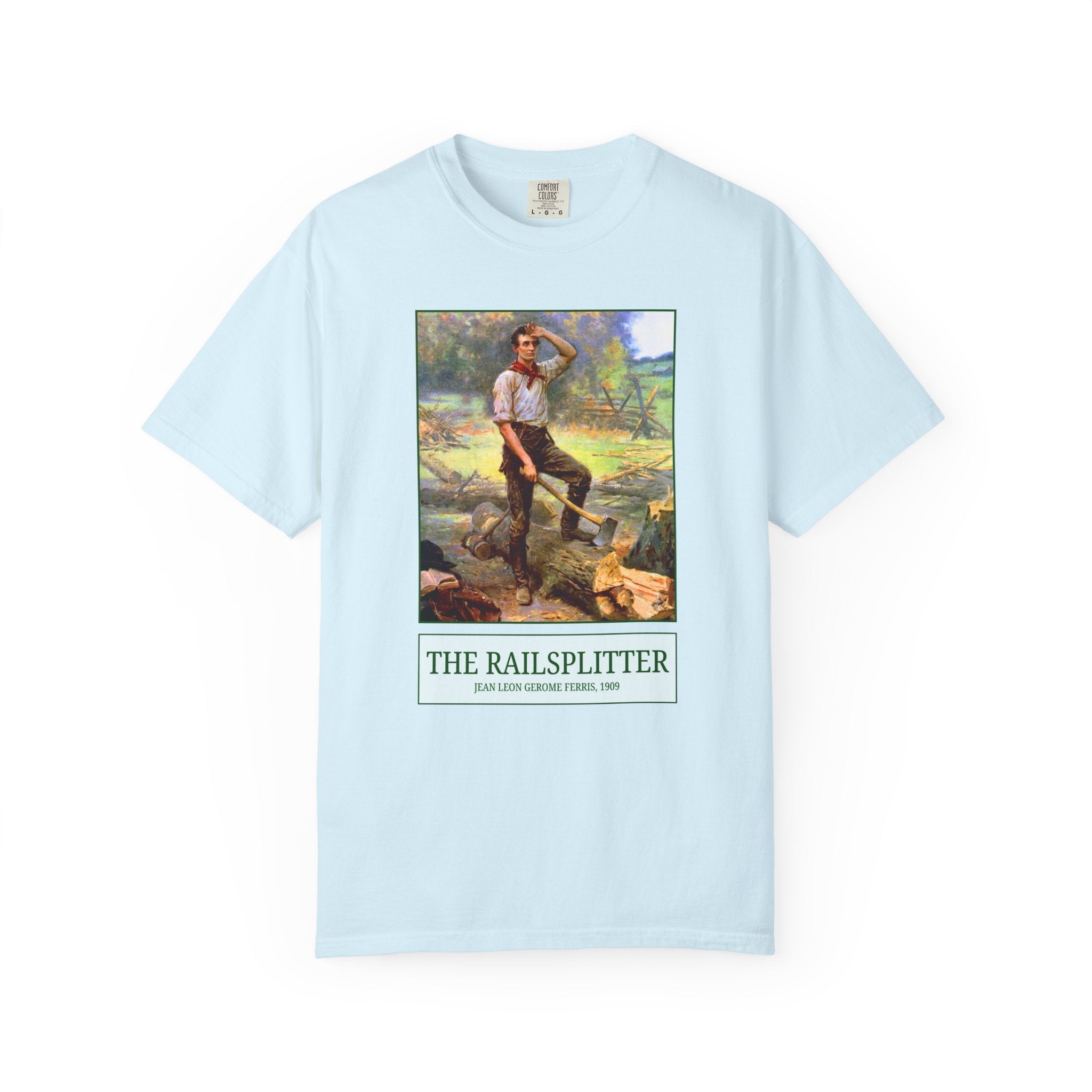 The Railsplitter Art History Tee Shirt: Abraham Lincoln 19th Century American History Buff Gift, History Teacher, Early American Historian - Opal and June