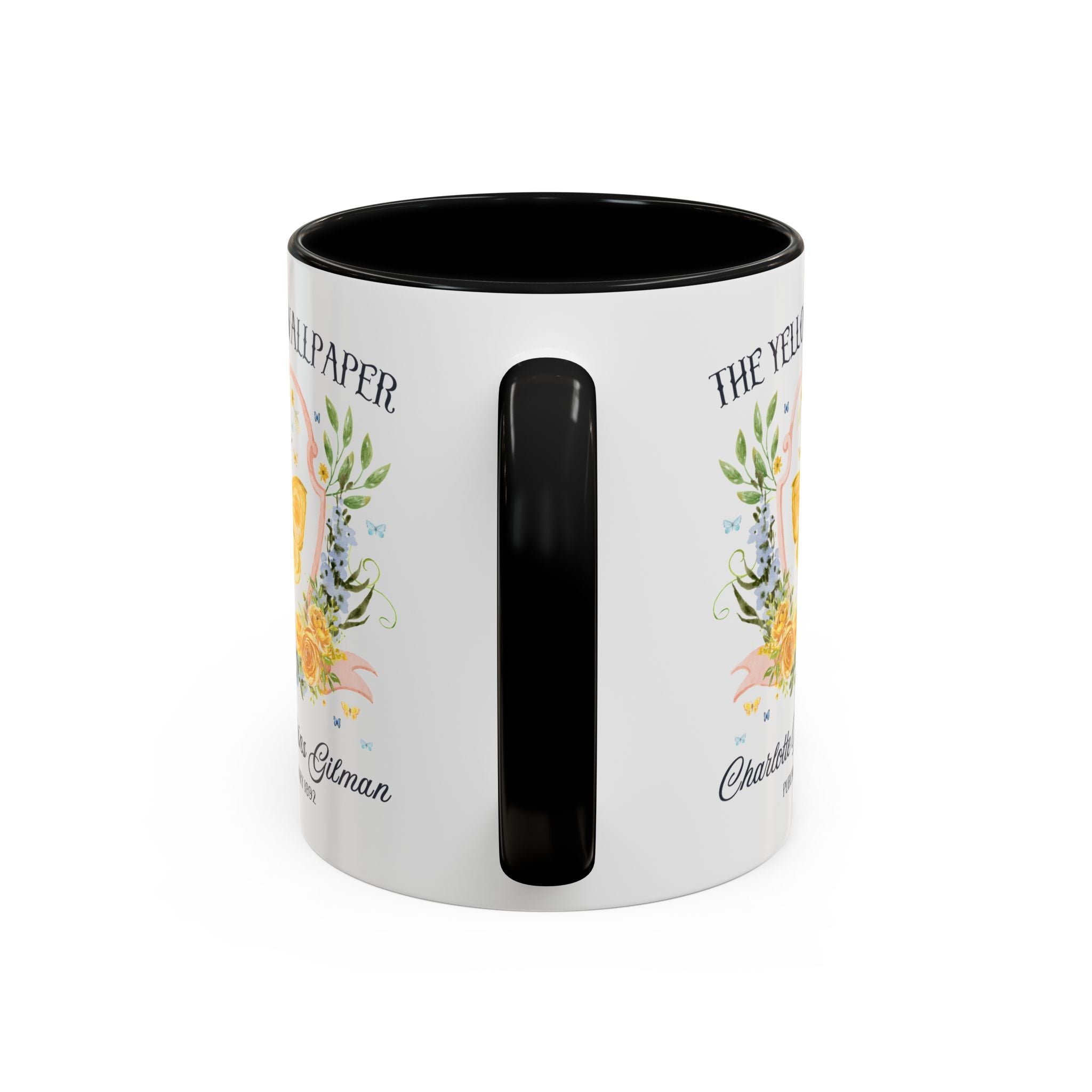 The Yellow Wallpaper by Charlotte Perkins Gilman Coffee Mug, Feminist Bookish 11 Oz Mug for American Literature Professor, 19th Century Short Stories - Opal and June