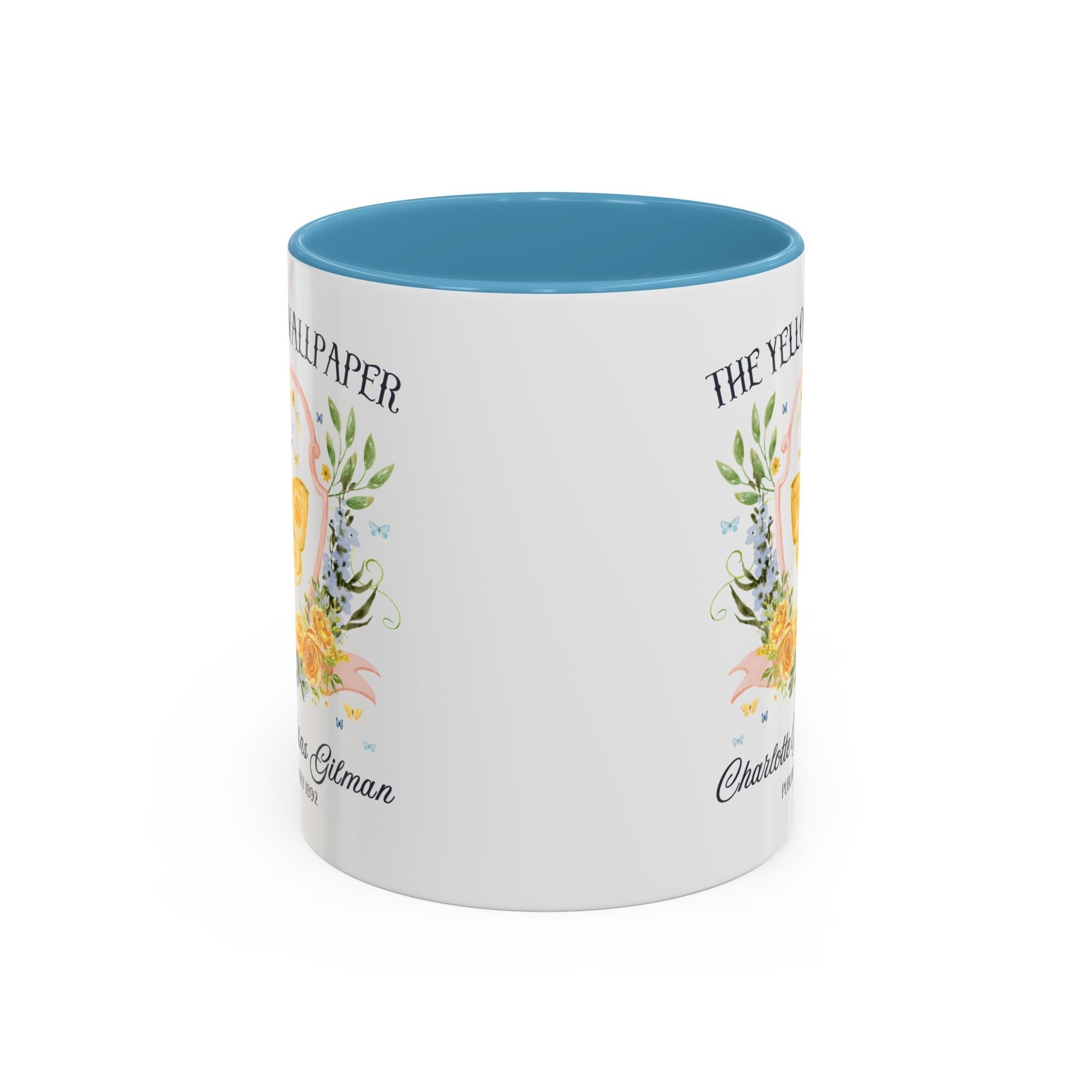 The Yellow Wallpaper by Charlotte Perkins Gilman Coffee Mug, Feminist Bookish 11 Oz Mug for American Literature Professor, 19th Century Short Stories - Opal and June
