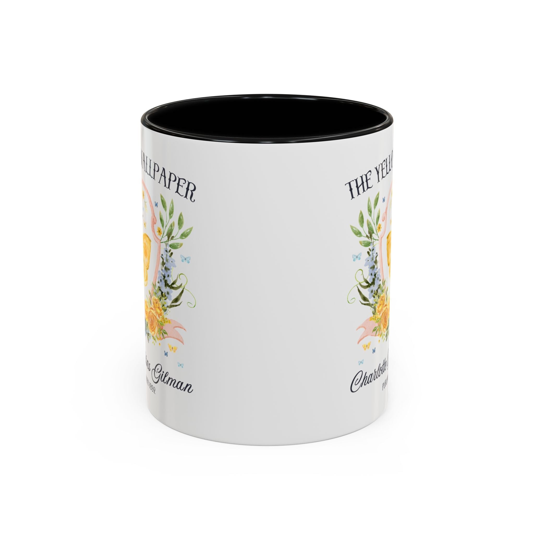 The Yellow Wallpaper by Charlotte Perkins Gilman Coffee Mug, Feminist Bookish 11 Oz Mug for American Literature Professor, 19th Century Short Stories - Opal and June