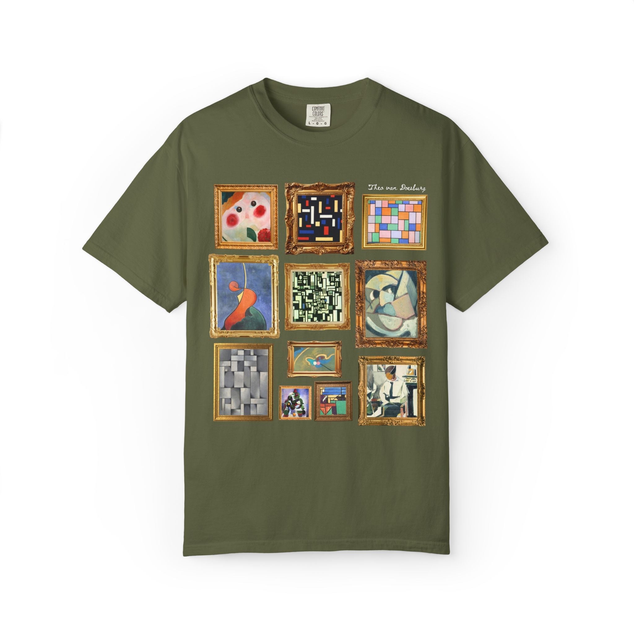 Theo van Doesburg Art History Tee Shirt: Early 1900s European Art History, Elementarism Art Movement, De Stijl Dutch Art History Major Gift - Opal and June