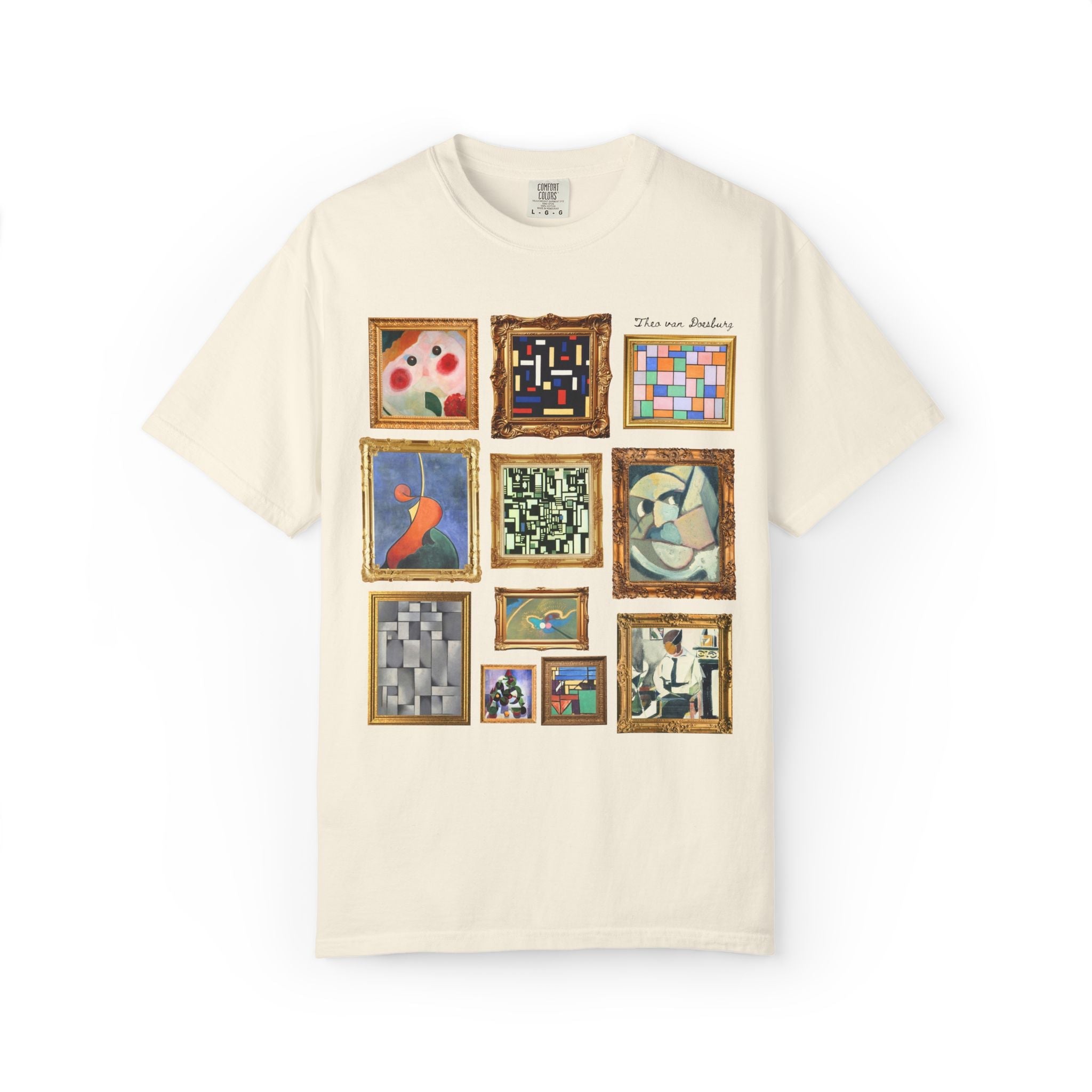 Theo van Doesburg Art History Tee Shirt: Early 1900s European Art History, Elementarism Art Movement, De Stijl Dutch Art History Major Gift - Opal and June