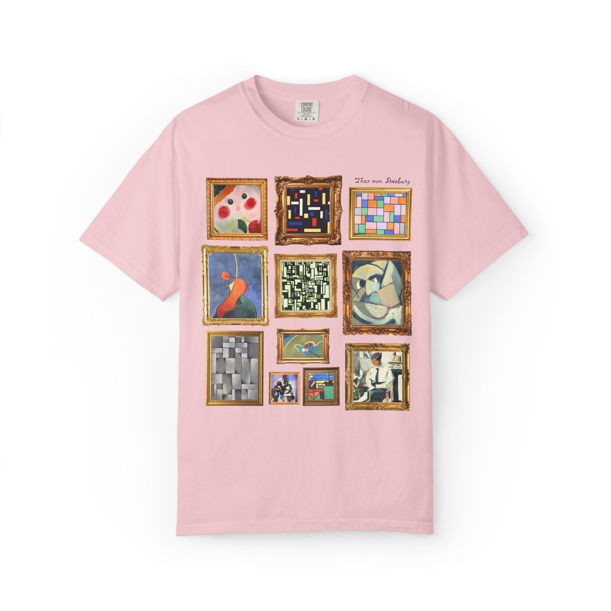 Theo van Doesburg Art History Tee Shirt: Early 1900s European Art History, Elementarism Art Movement, De Stijl Dutch Art History Major Gift - Opal and June