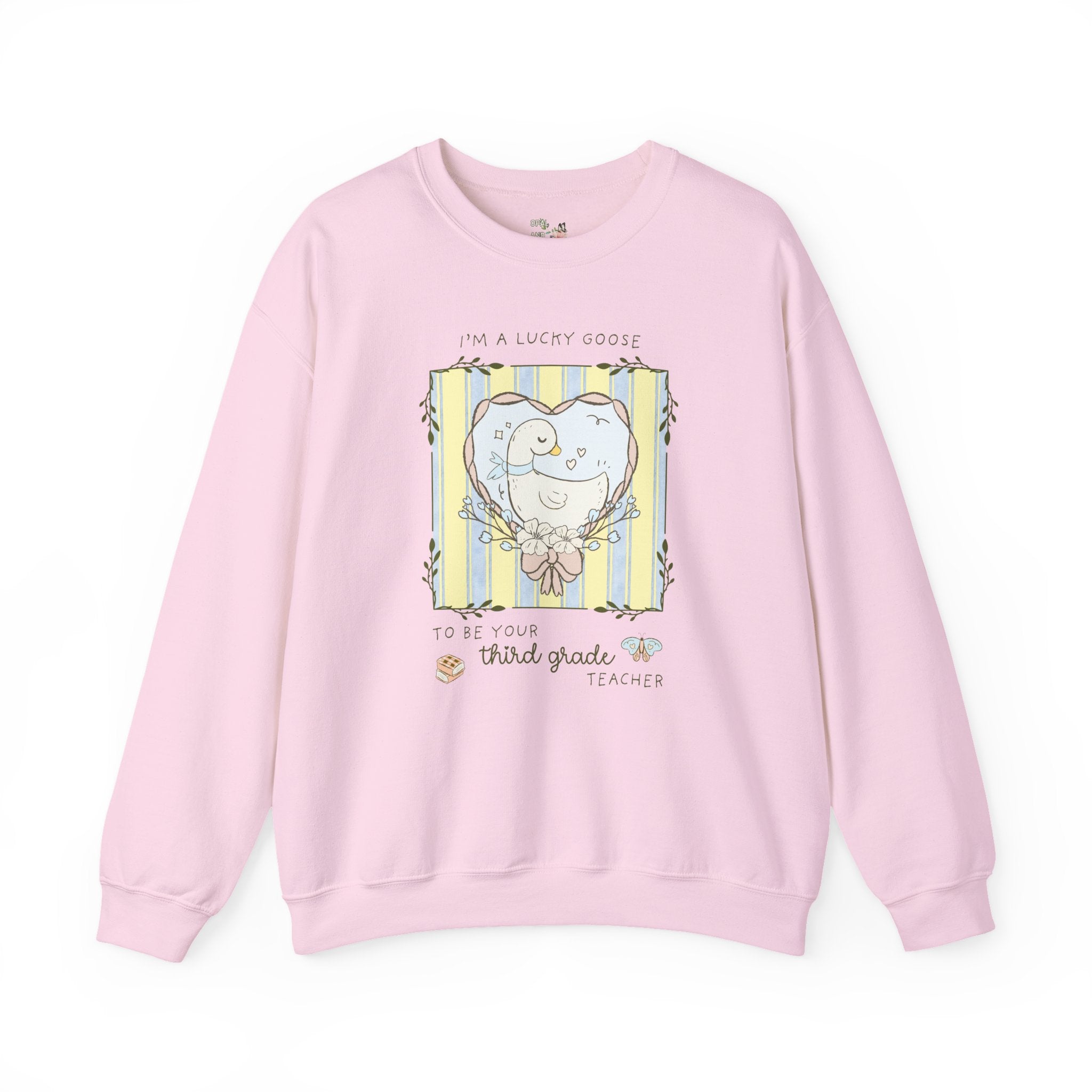 Third Grade Back to School Silly Goose Teacher Sweatshirt, Cute Cottagecore Animal Lover Shirt, Meet the Teacher Night, Third Grade Crew - Opal and June