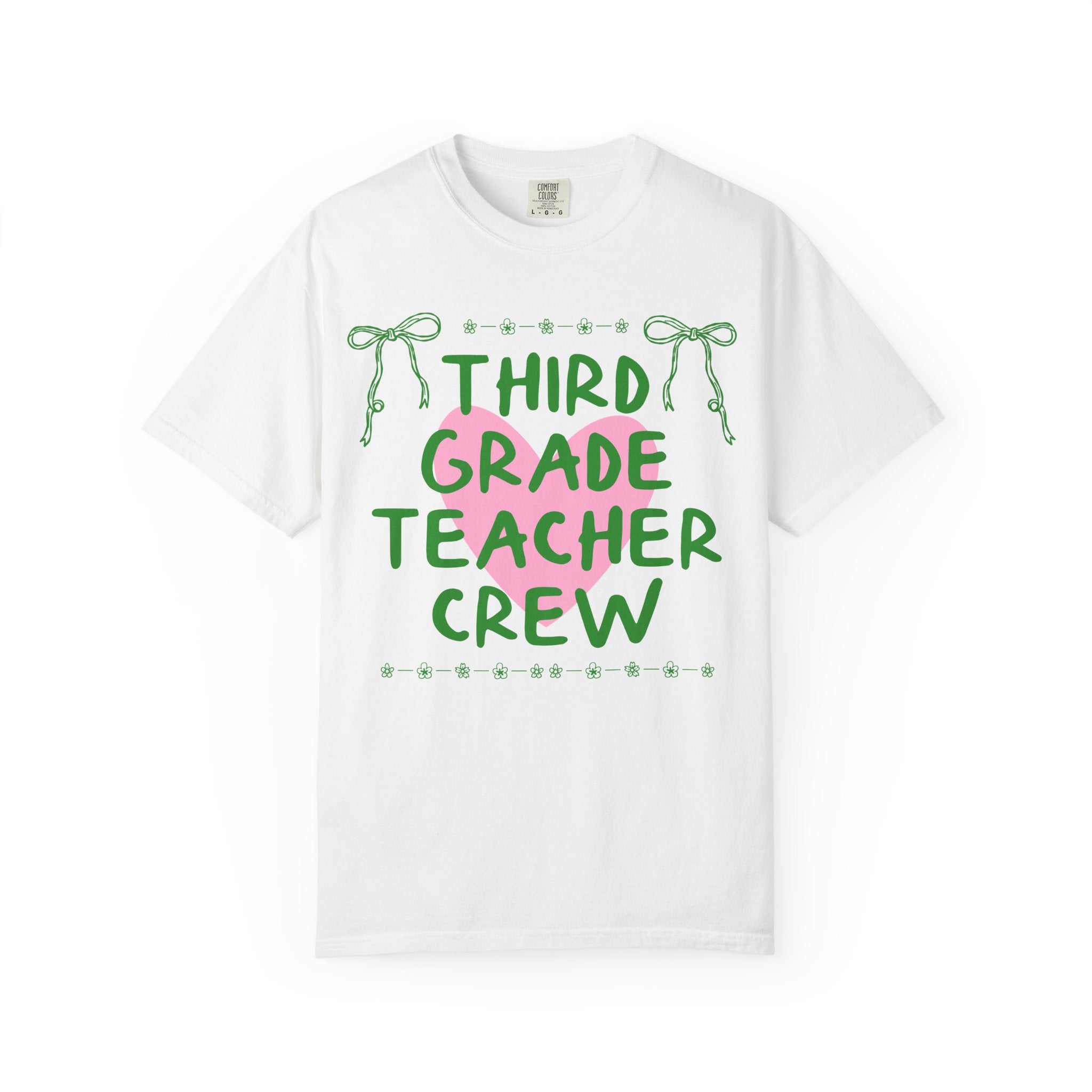 Third Grade Crew Matching Teacher Tee Shirt, Back To School Third Grade Team T-Shirt for First Day of School or Meet the Teacher Night - Opal and June