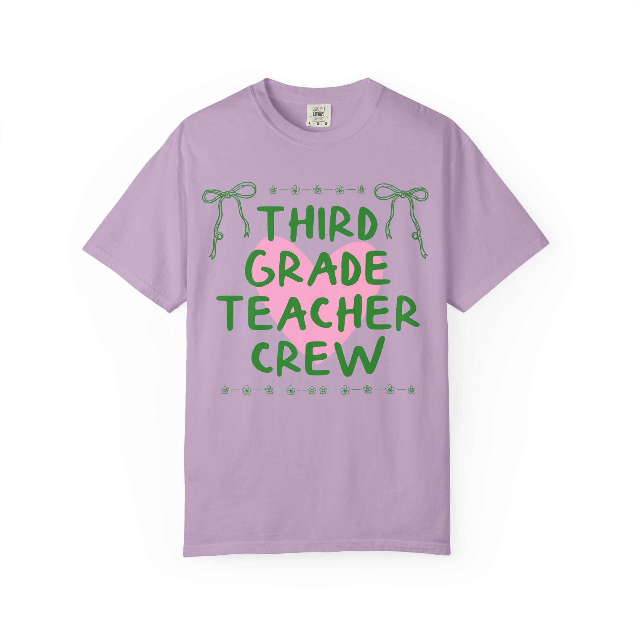 Third Grade Crew Matching Teacher Tee Shirt, Back To School Third Grade Team T-Shirt for First Day of School or Meet the Teacher Night - Opal and June