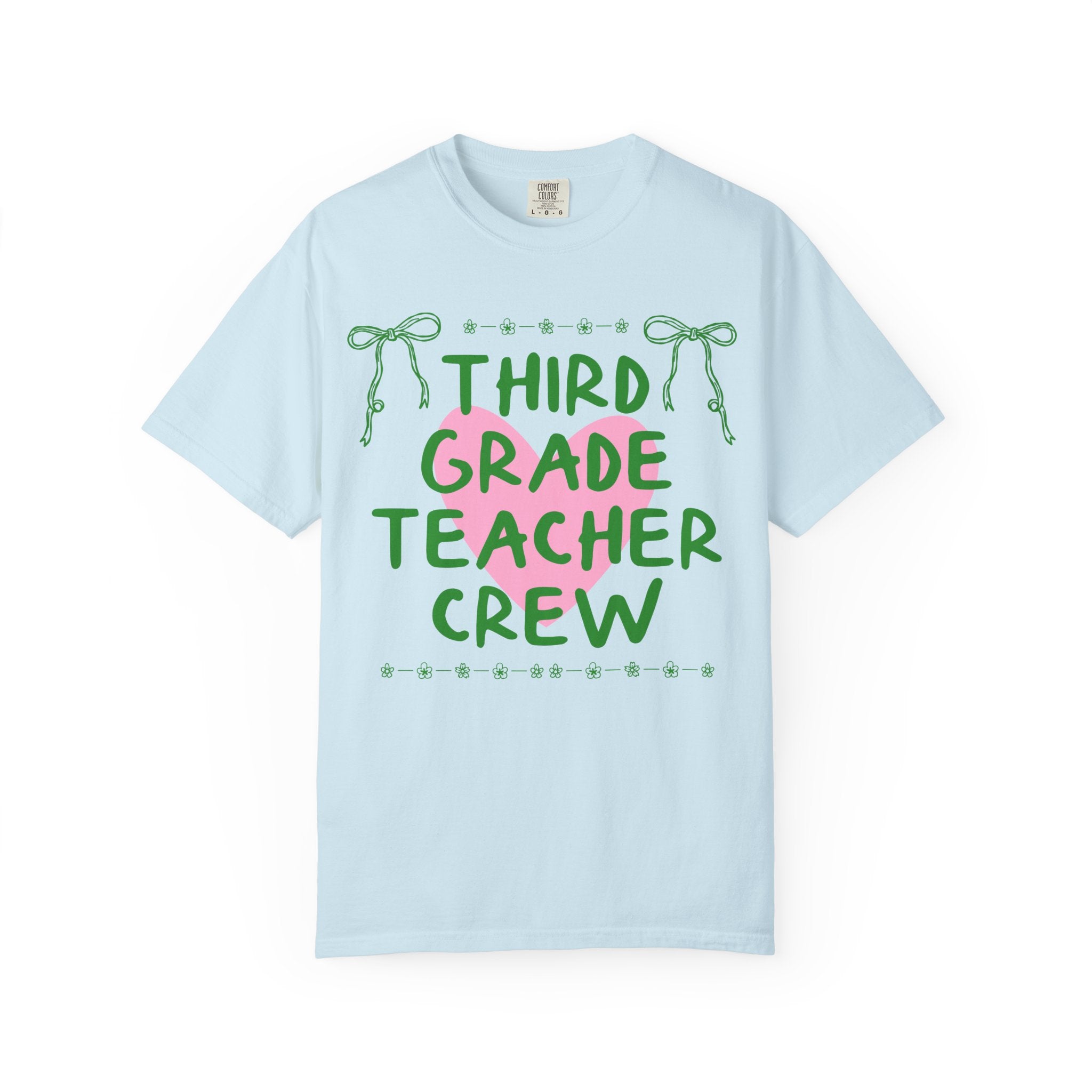 Third Grade Crew Matching Teacher Tee Shirt, Back To School Third Grade Team T-Shirt for First Day of School or Meet the Teacher Night - Opal and June