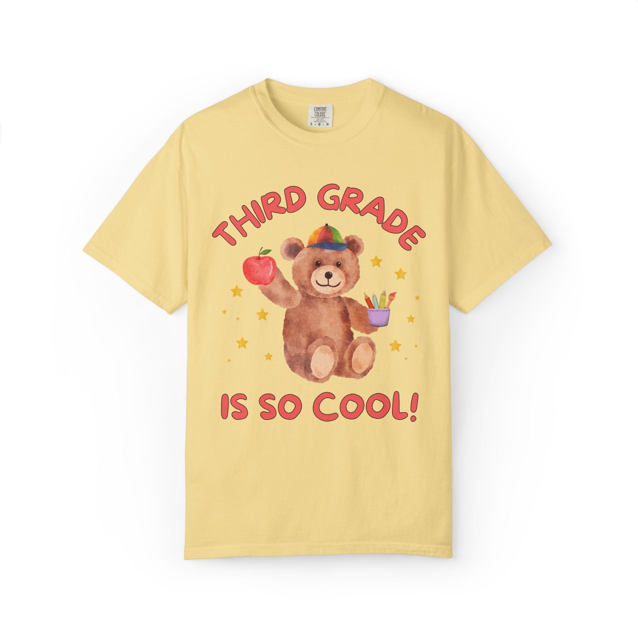 Third Grade is So Cool: Cute Cottagecore Bear T-Shirt for Back to School, 90s Aesthetic Animal Lover Matching Teacher T-Shirt - Opal and June