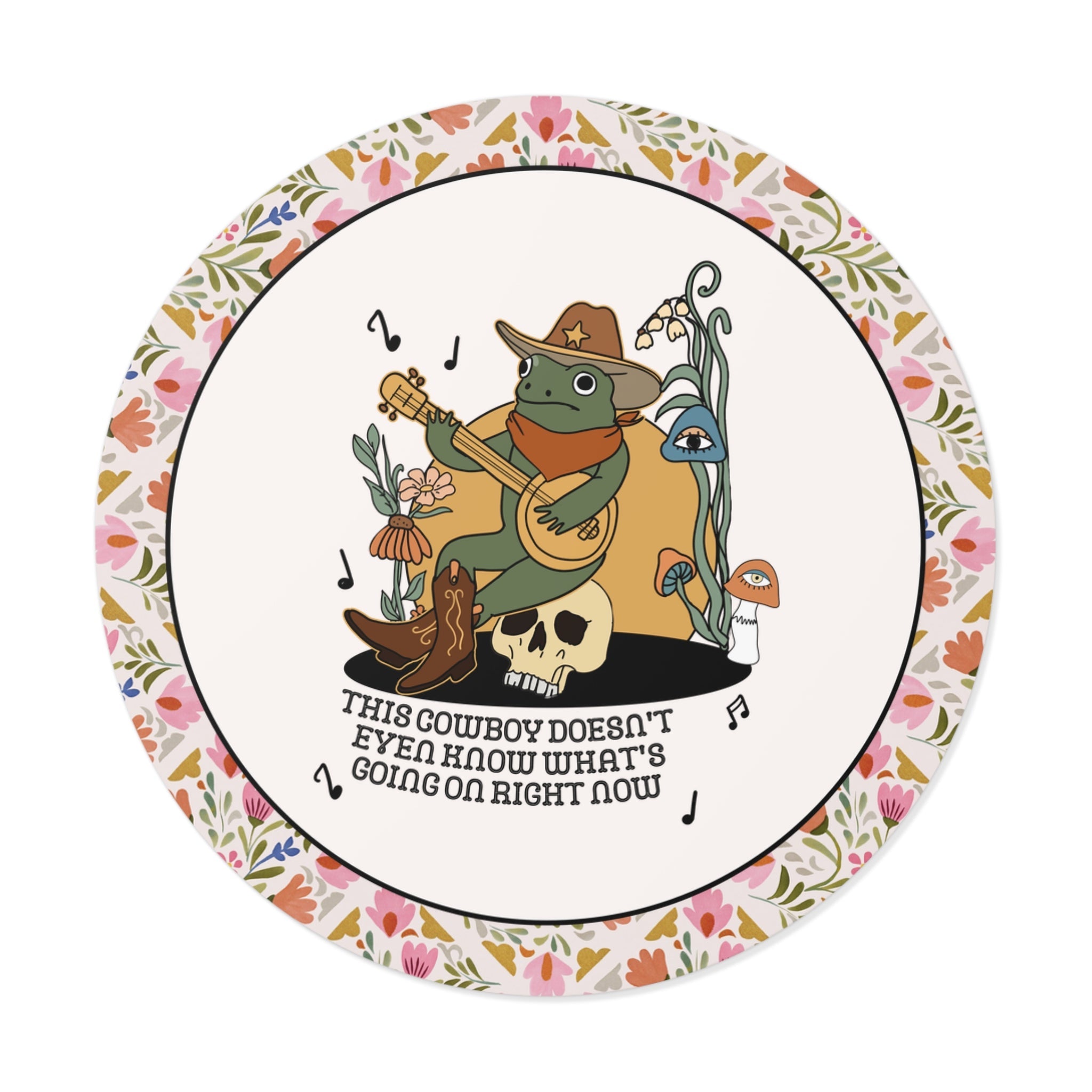 This Cowboy Doesn't Even Know What's Going On Right Now Sticker - Opal and June