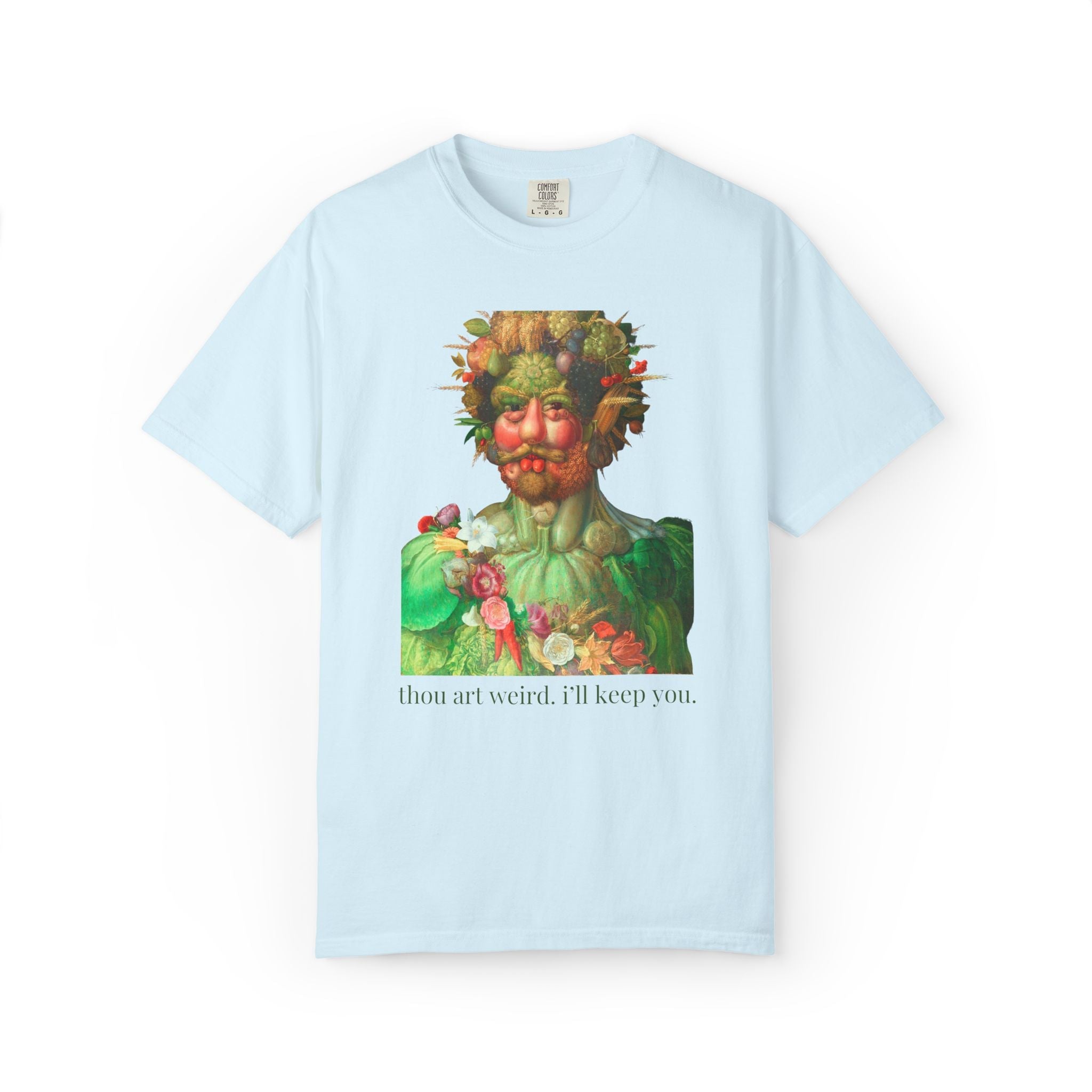 Thou Art Weird, I'll Keep You Art History Tee Shirt: Vertumnus by Giuseppe Arcimboldo, Medieval Art History Buff for Vegetable Lover - Opal and June