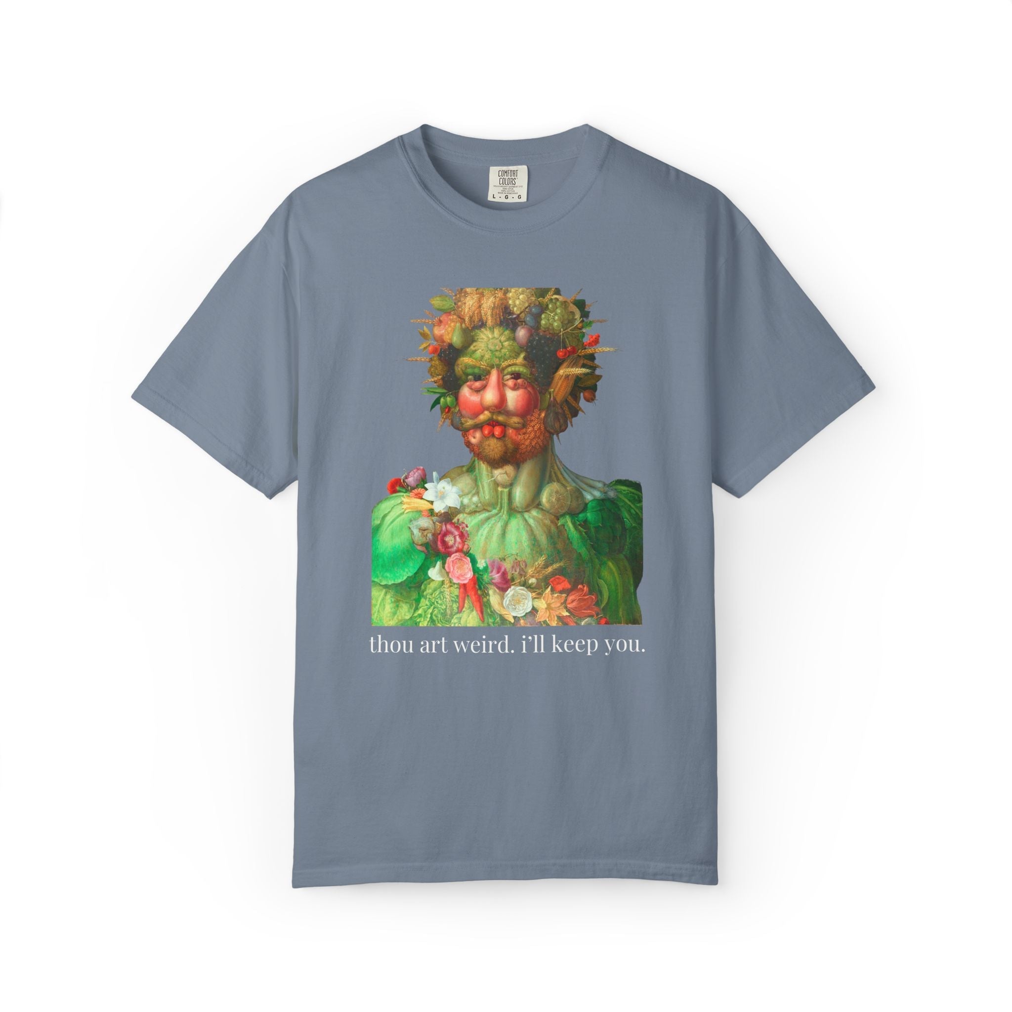 Thou Art Weird, I'll Keep You Art History Tee Shirt: Vertumnus by Giuseppe Arcimboldo, Medieval Art History Buff for Vegetable Lover - Opal and June